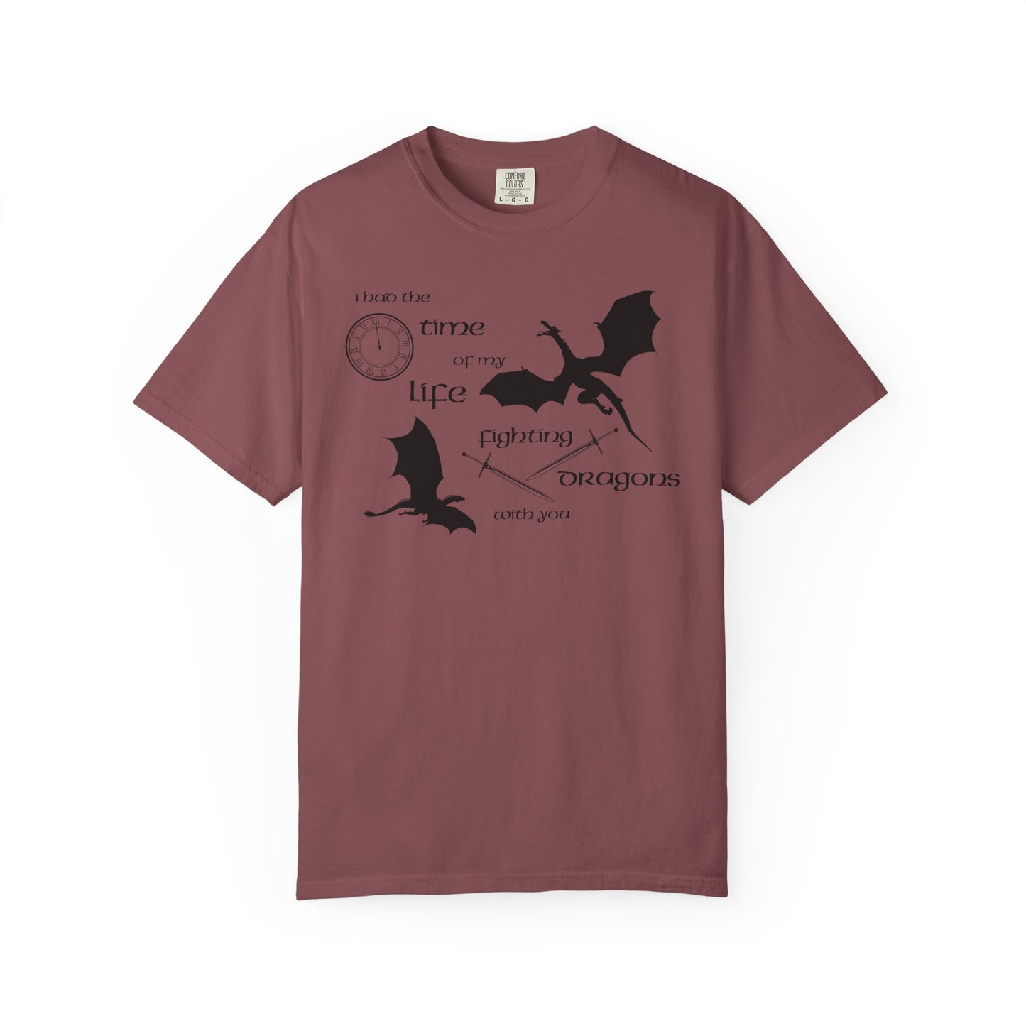 Fighting Dragons With You Comfort Colors Tee