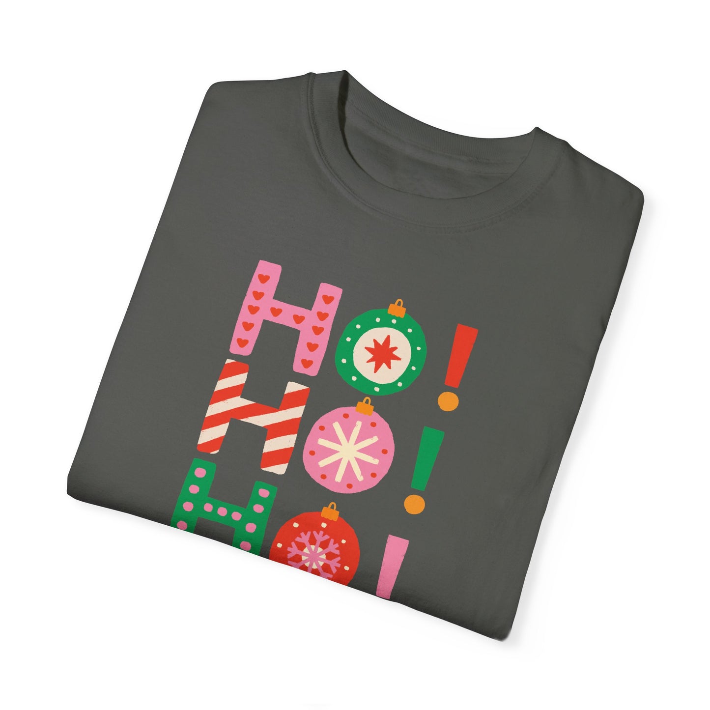 Ho Ho Ho Ornaments Comfort Colors Tee