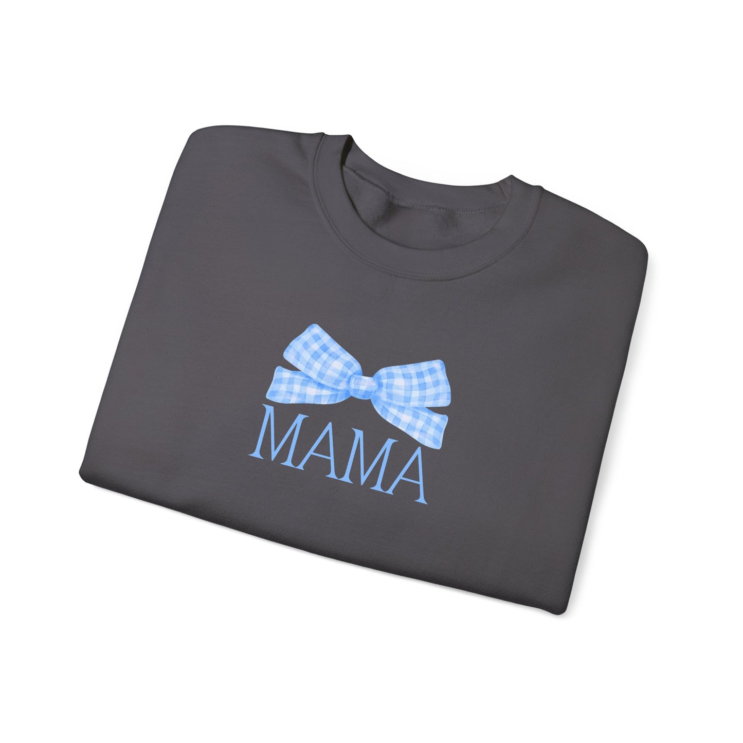 Mama Bow Blue Unisex Crewneck