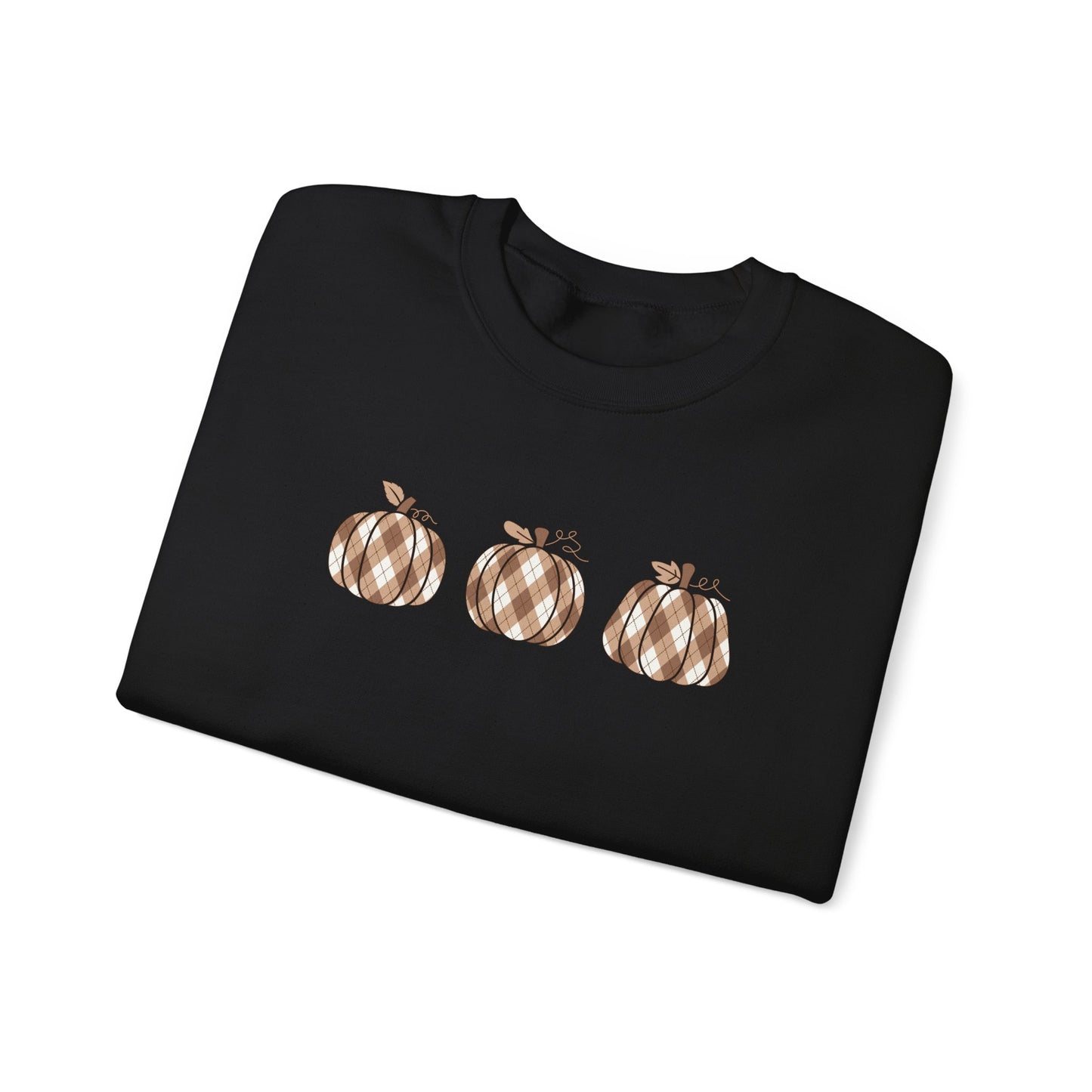 Plaid Pumpkins Unisex Crewneck