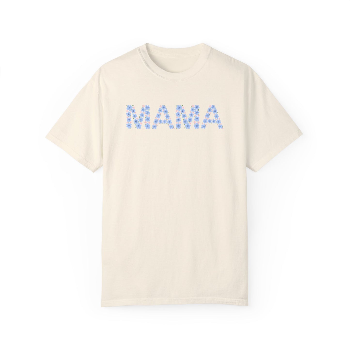 MAMA Floral Comfort Colors Tee