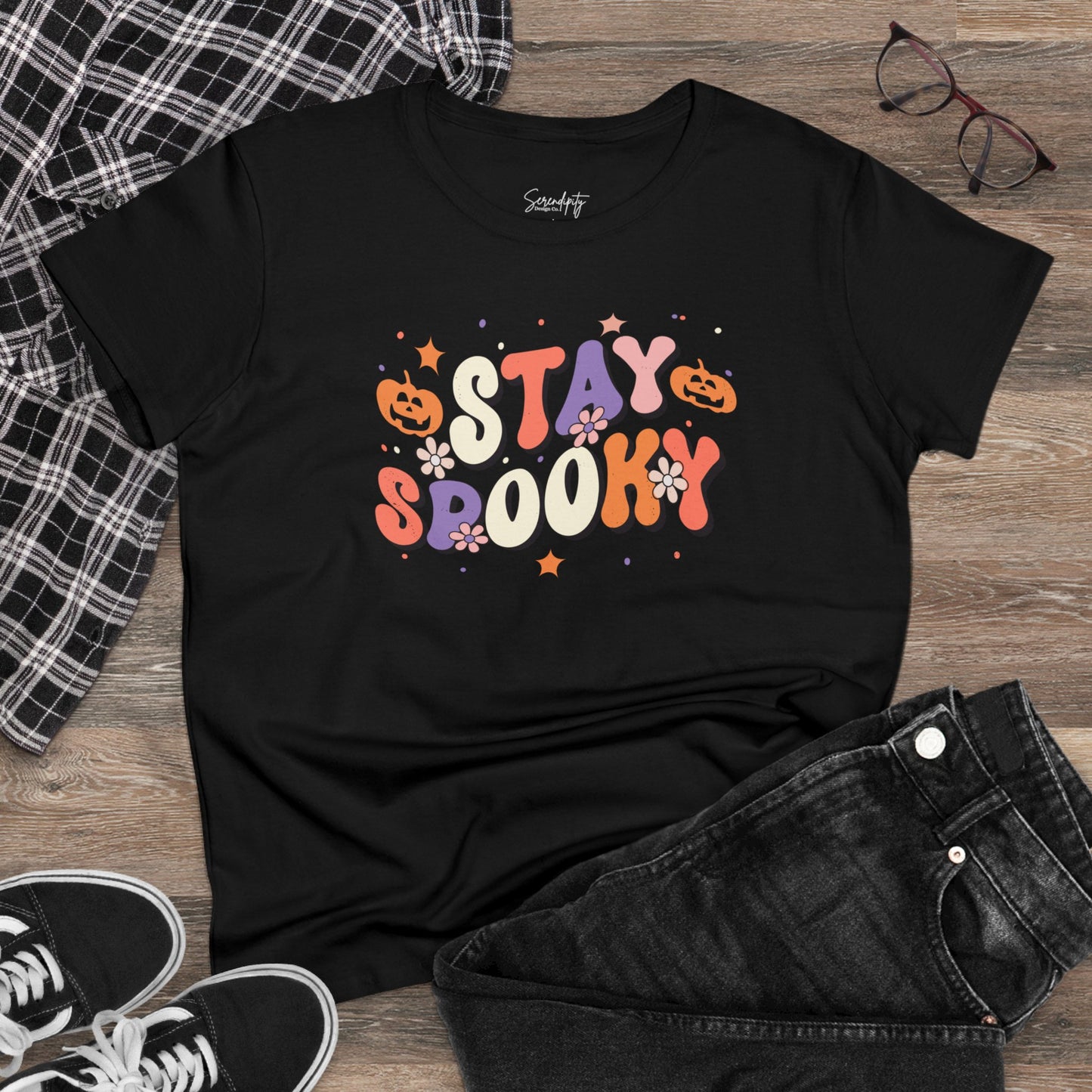 Stay Spooky Girly Baby Tee