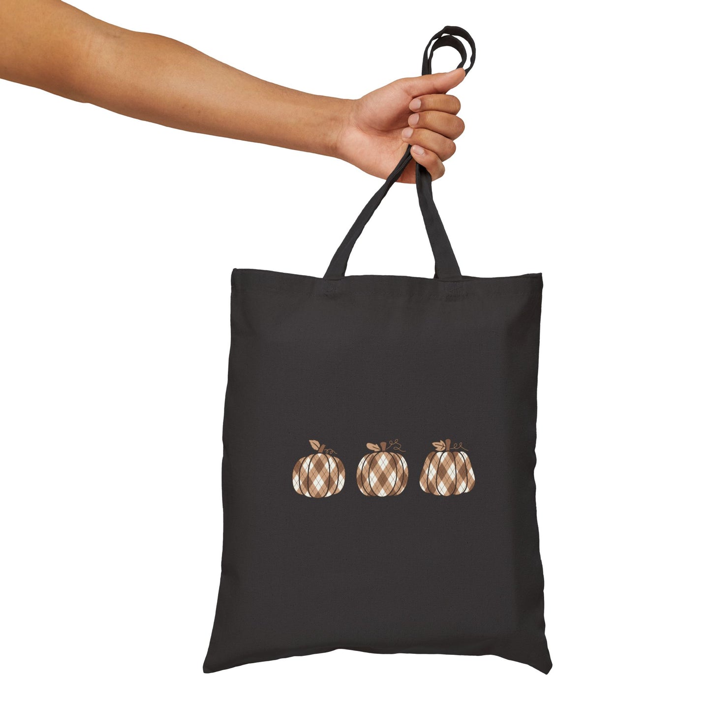 Plaid Pumpkins Tote Bag