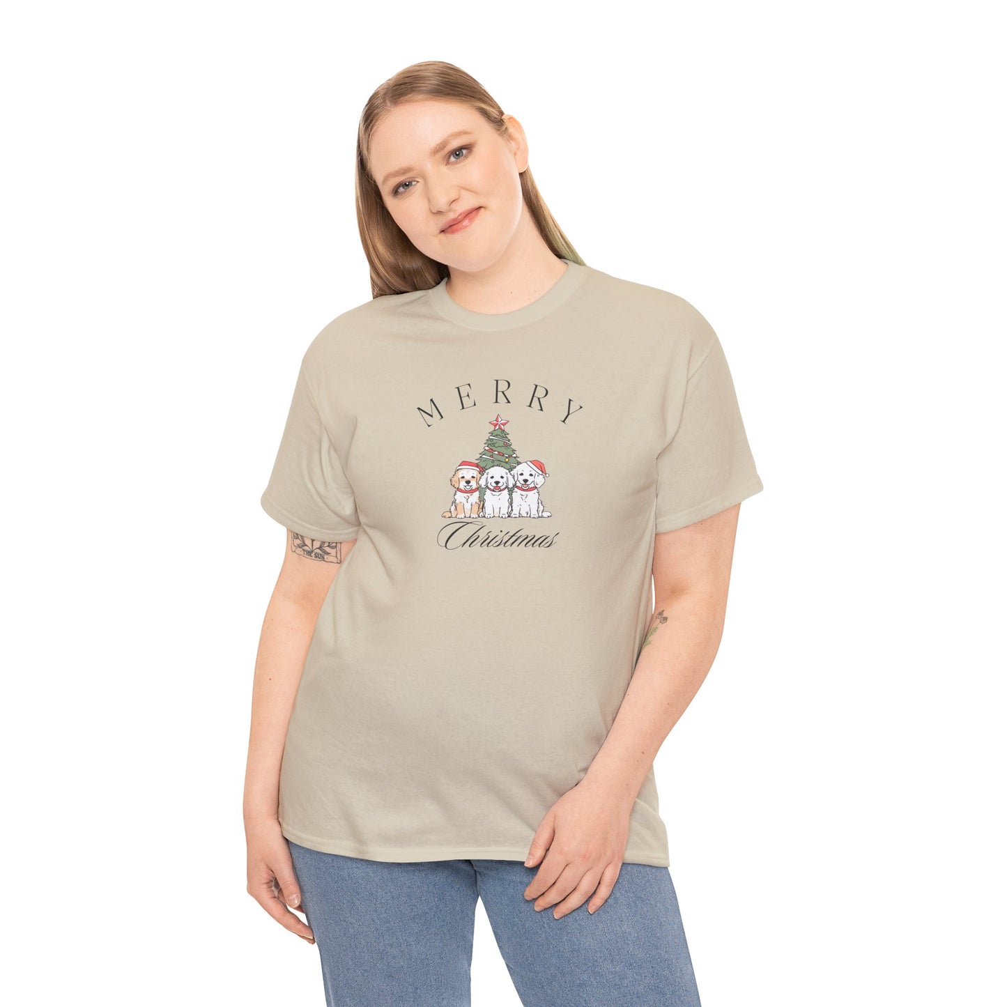 Merry Christmas Puppies Unisex Tee