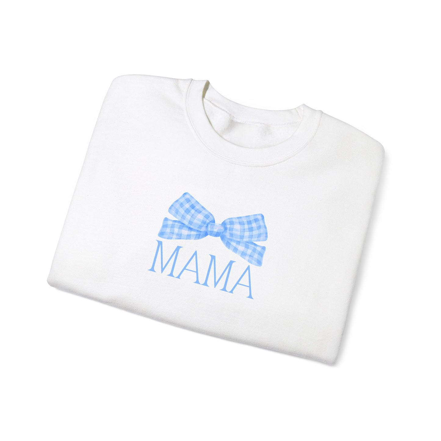 Mama Bow Blue Unisex Crewneck