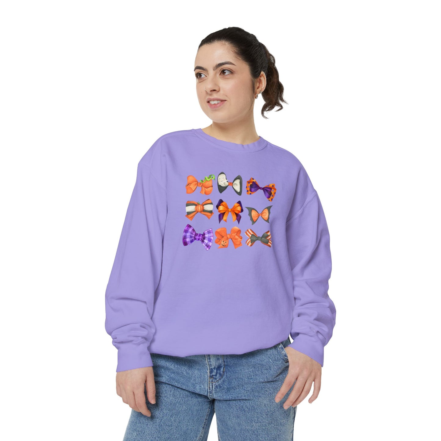 Halloween Bows Comfort Colors Sweatshirt