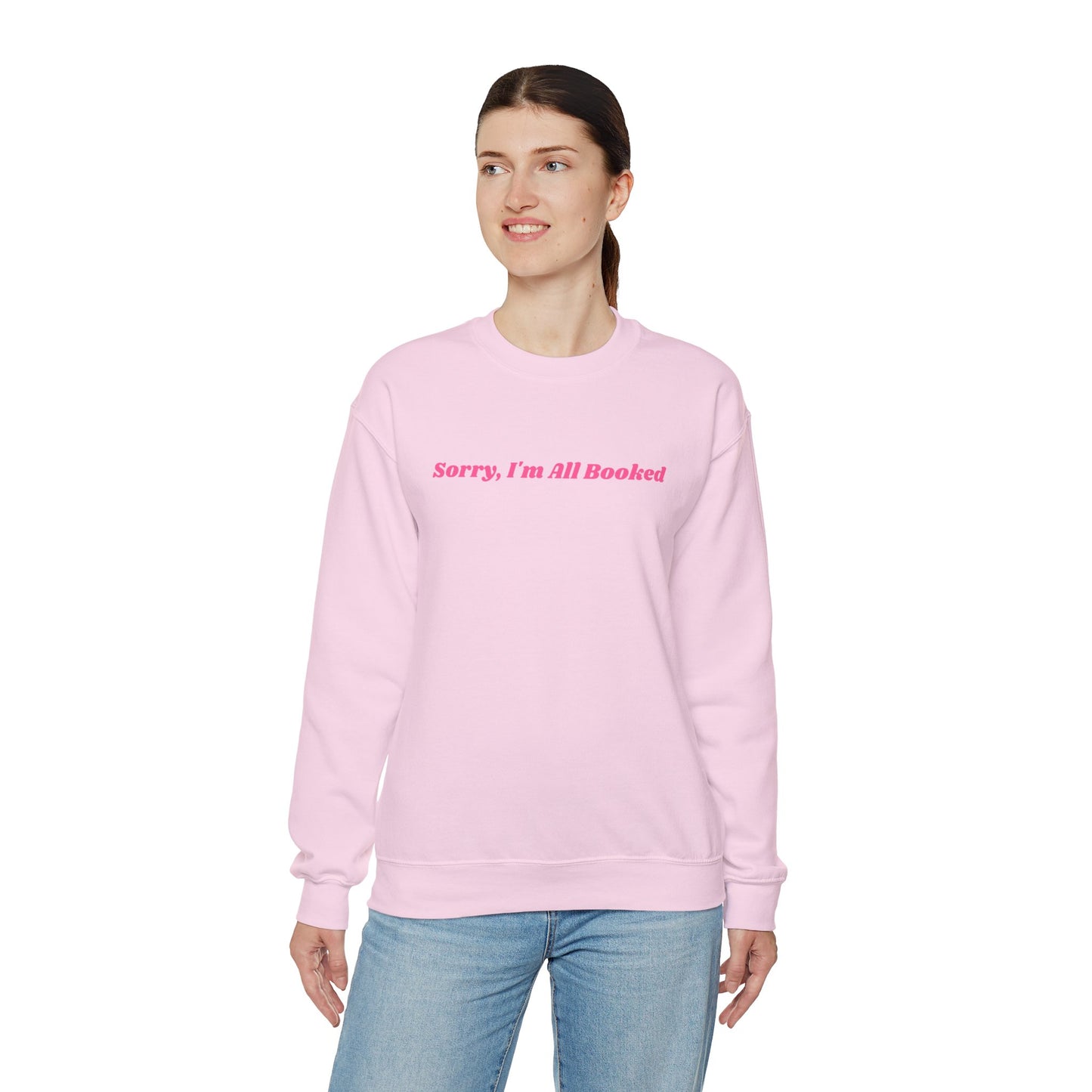 Sorry, I'm All Booked Unisex Crewneck