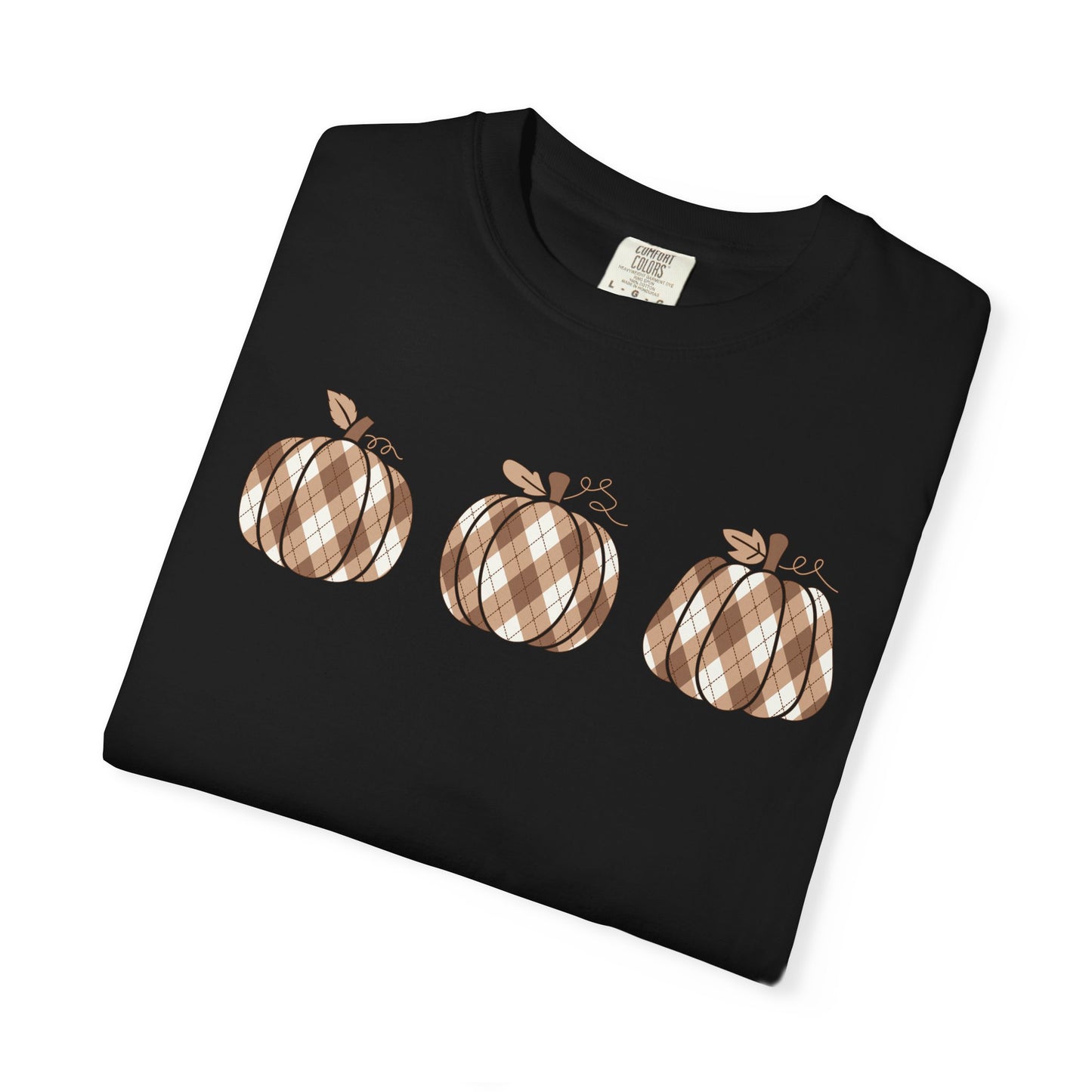 Plaid Pumpkins Comfort Colors Tee