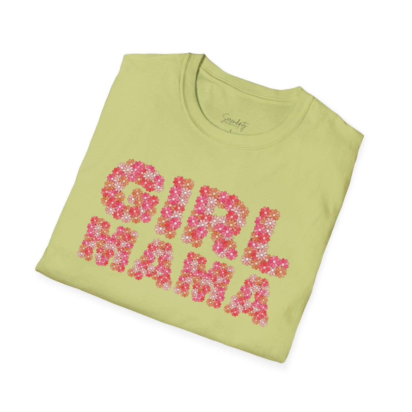 Girl Mama Retro Floral Soft Style Tee