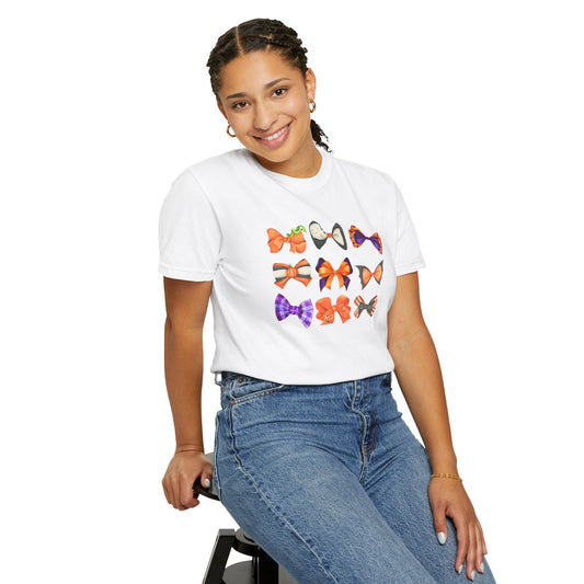 Halloween Bows Comfort Colors Tee