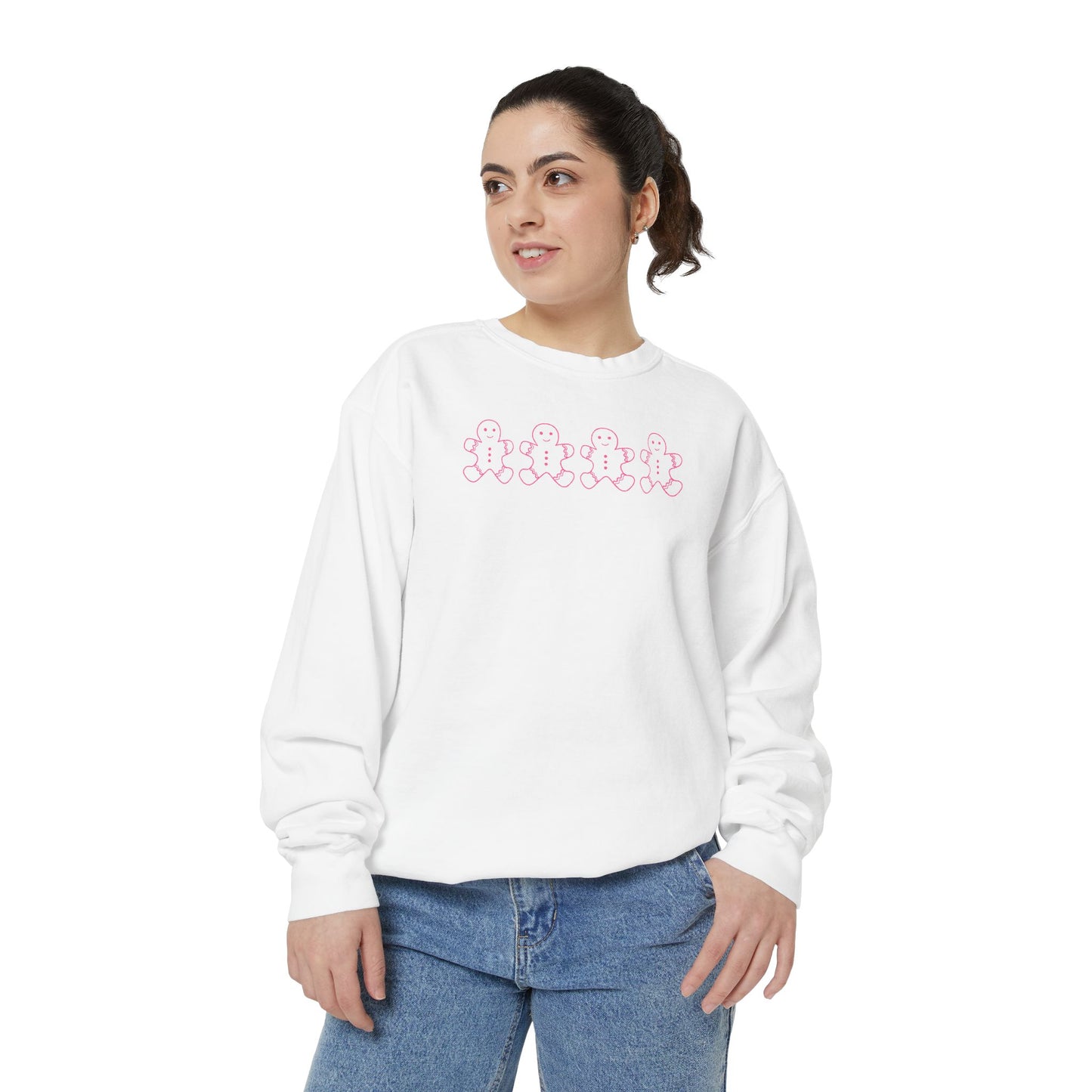 Pink Gingerbread Comfort Colors Sweatshirt