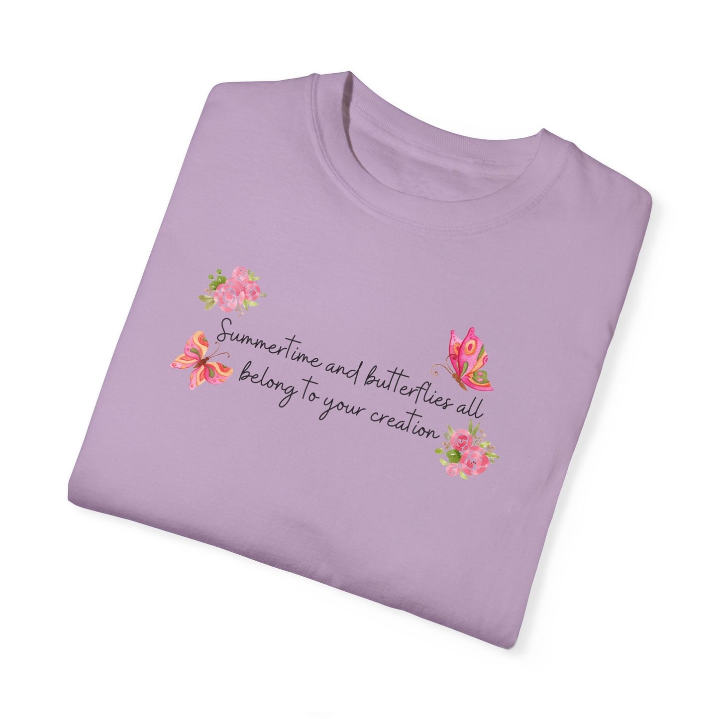 Summertime & Butterflies Comfort Colors Tee