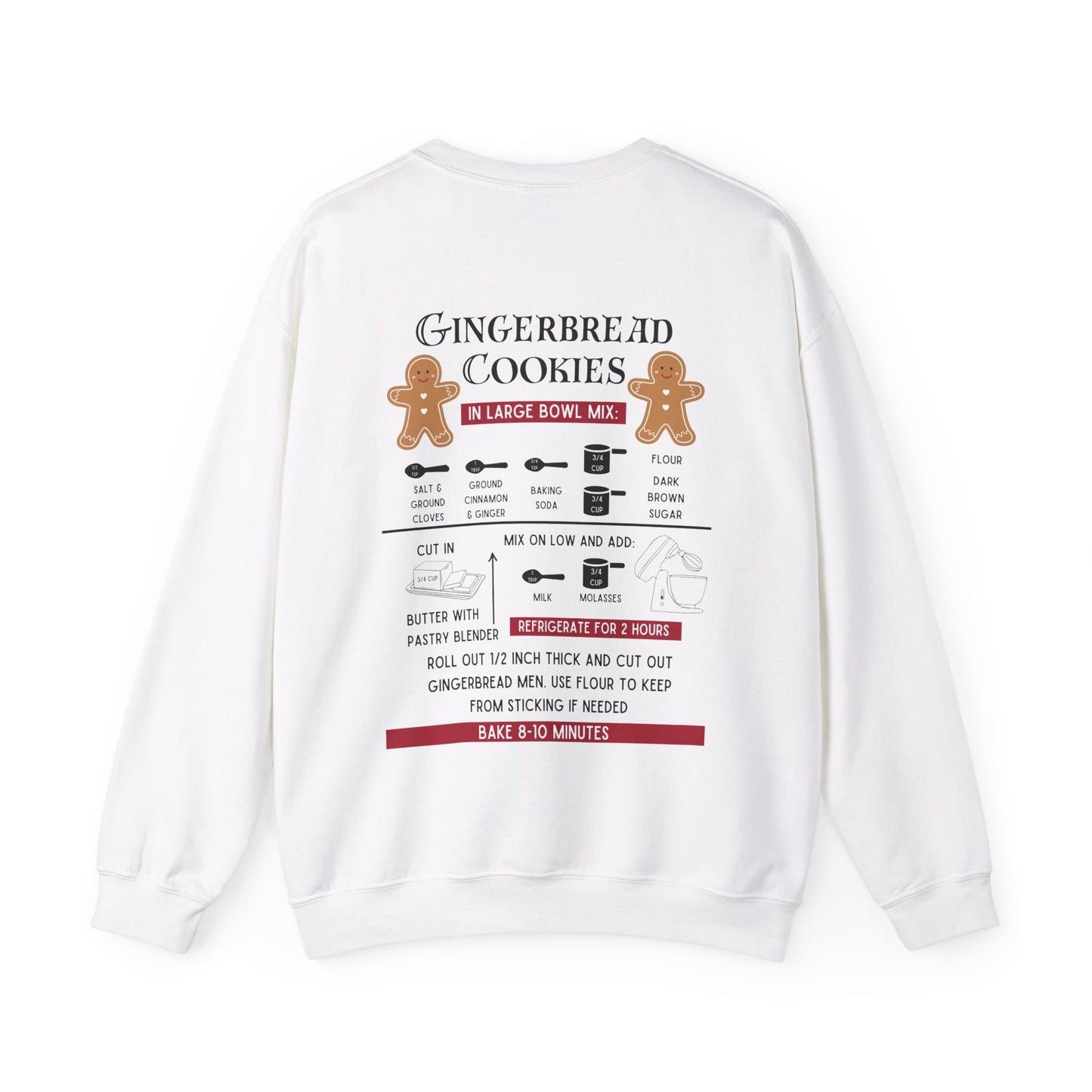 Gingerbread Cookie Recipe Unisex Crewneck