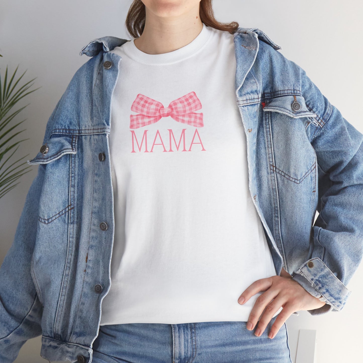 Mama Pink Bow Unisex Tee