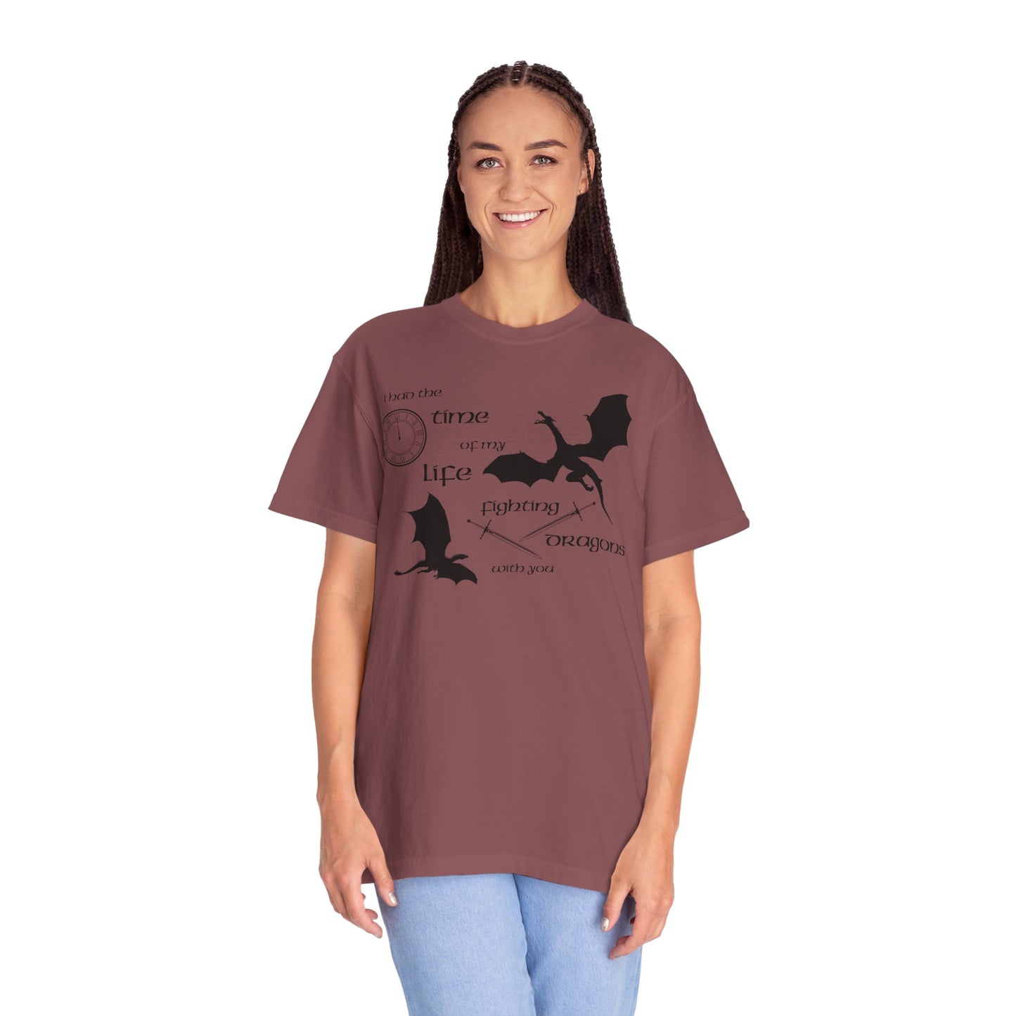 Fighting Dragons With You Comfort Colors Tee
