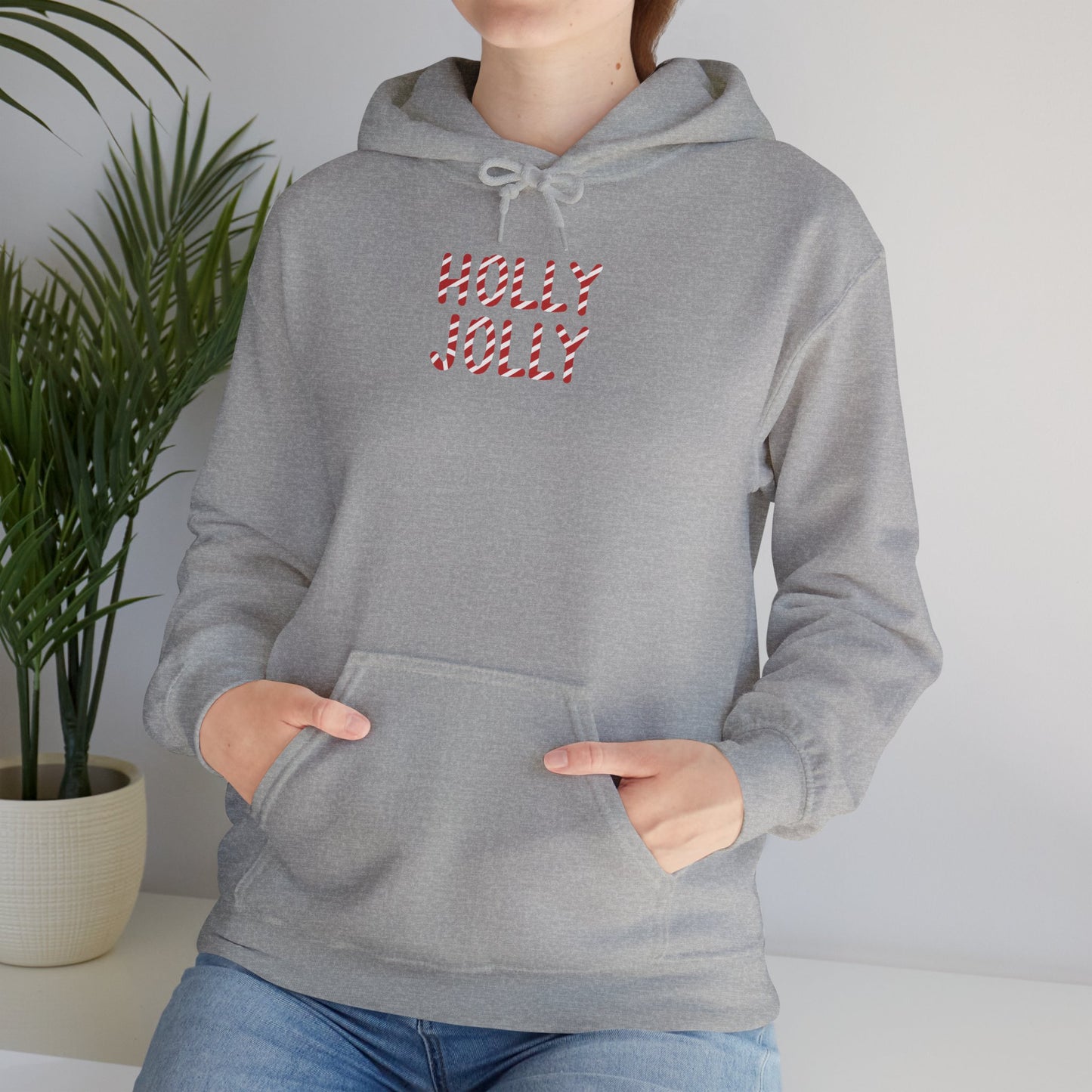 Holly Jolly Candy Cane Unisex Hoodie