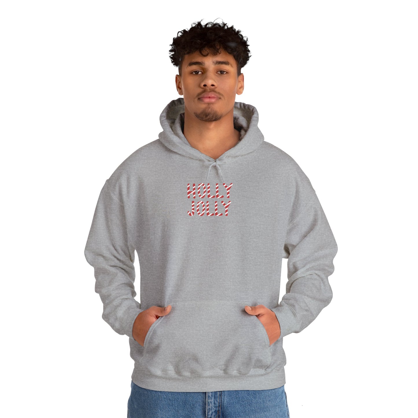 Holly Jolly Candy Cane Unisex Hoodie