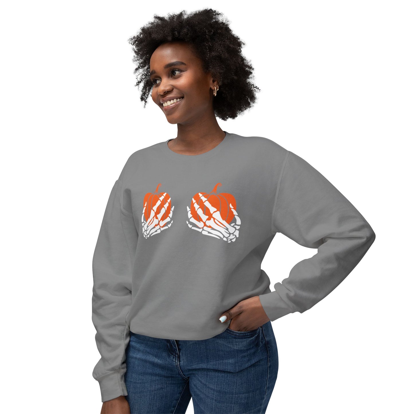Pumpkin Grab Comfort Colors Sweatshirt