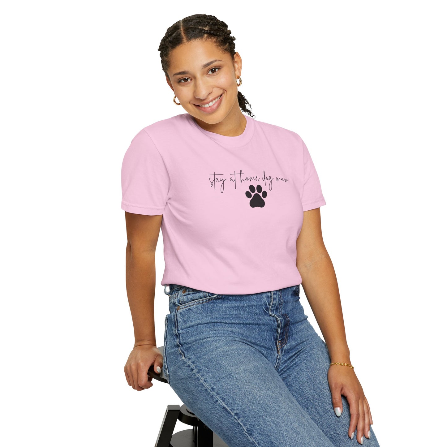 Stay at Home Dog Mom Comfort Colors Tee