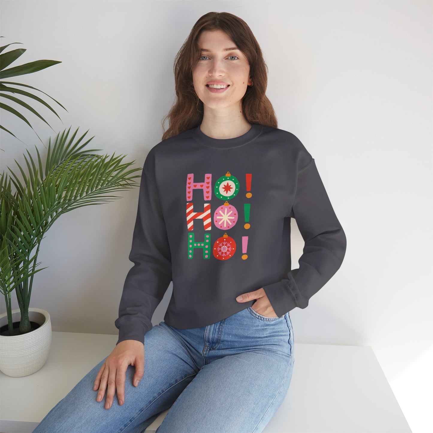 Ho Ho Ho Ornaments Unisex Crewneck