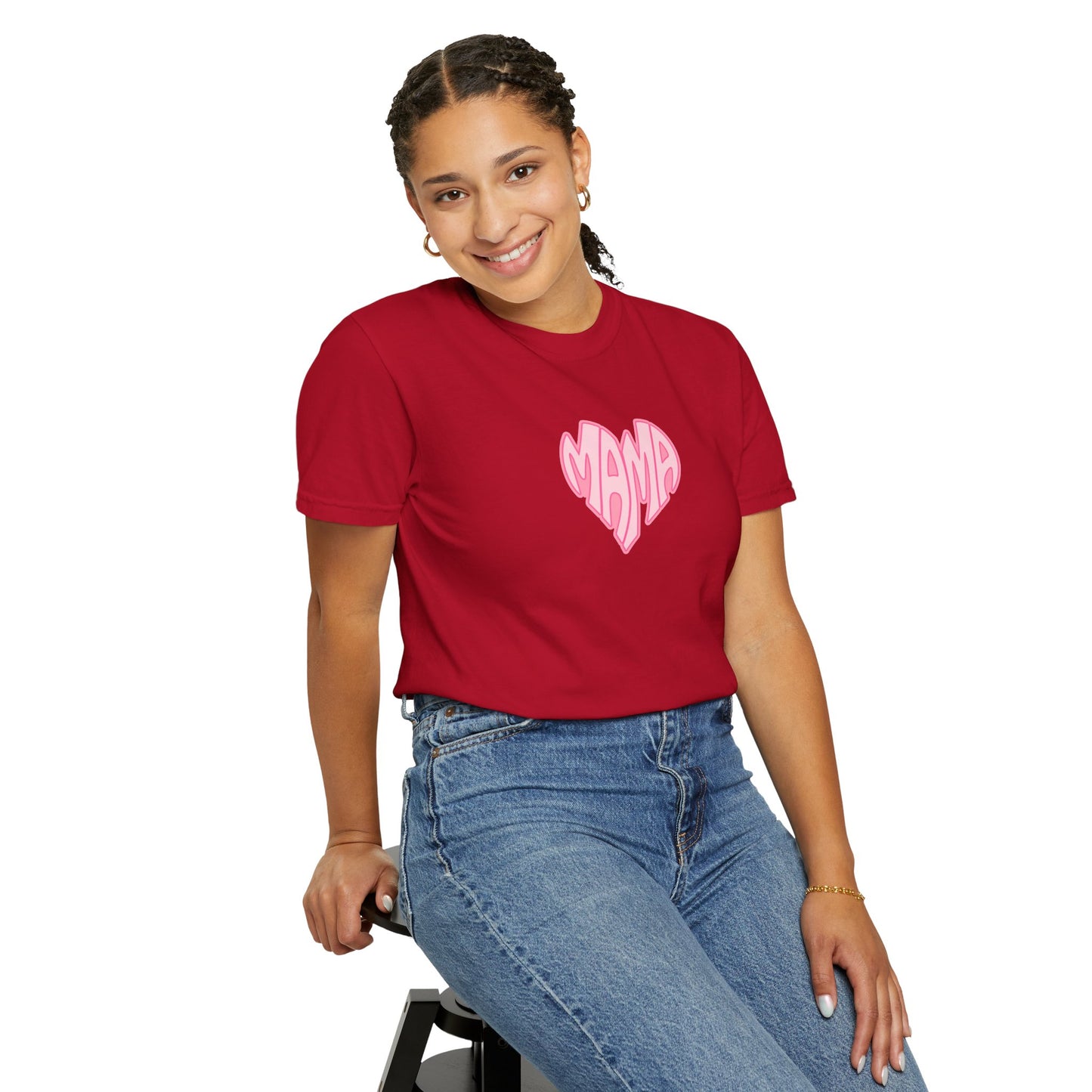 Mama Heart Comfort Colors Tee