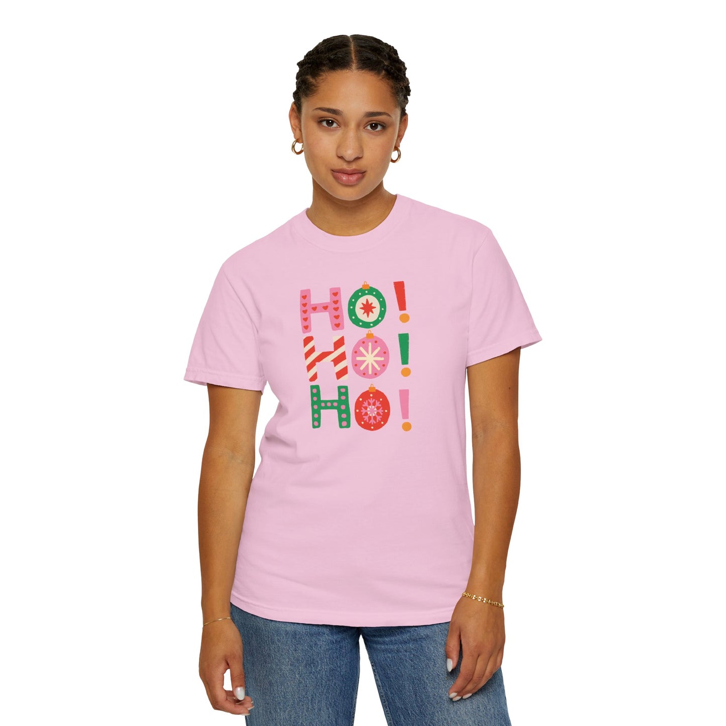 Ho Ho Ho Ornaments Comfort Colors Tee