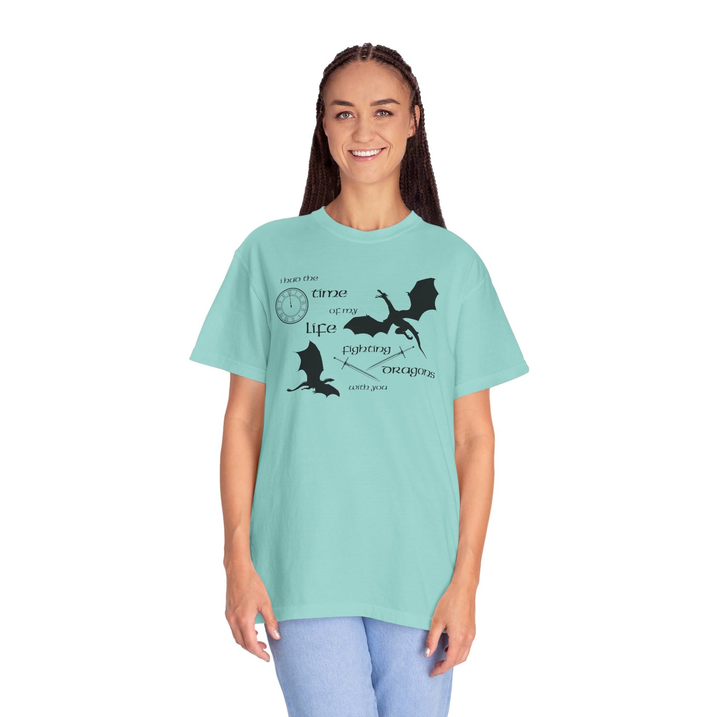 Fighting Dragons With You Comfort Colors Tee