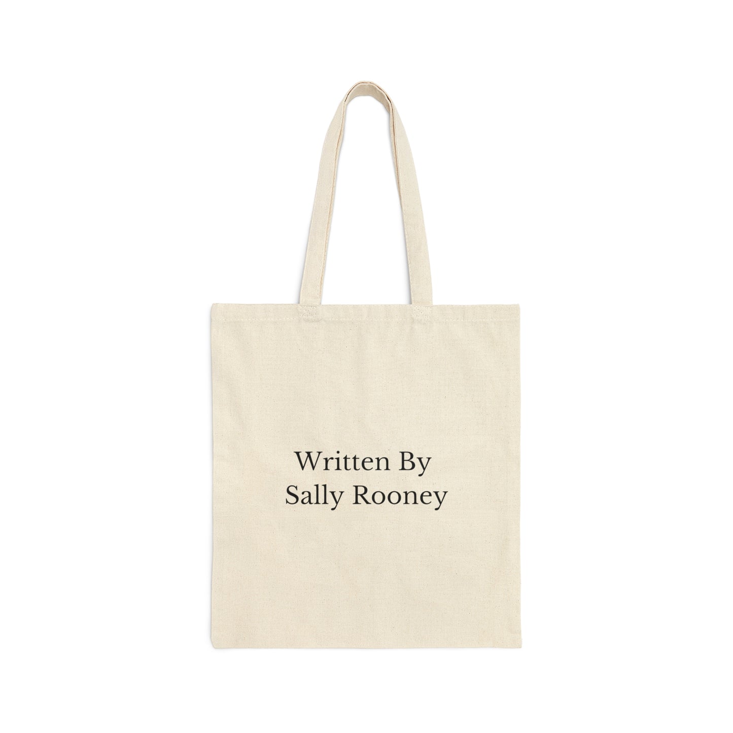 Written By Sally Rooney Black Cotton Canvas Tote Bag