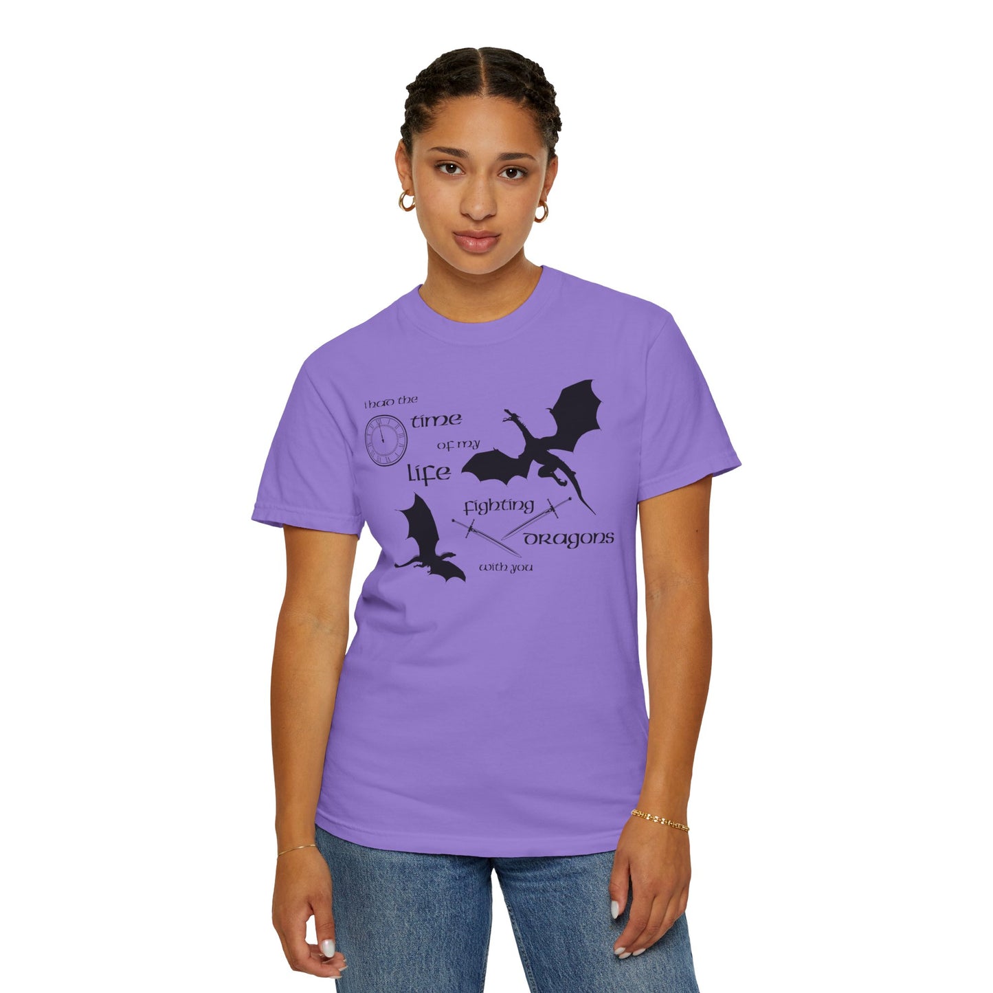 Fighting Dragons With You Comfort Colors Tee