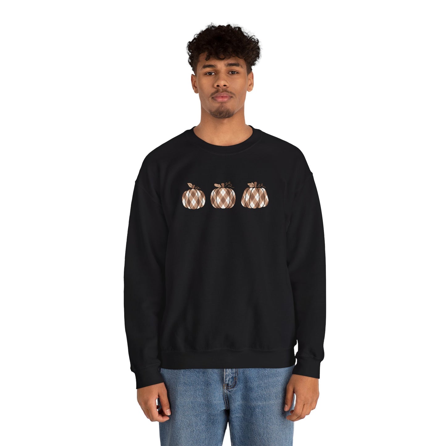 Plaid Pumpkins Unisex Crewneck