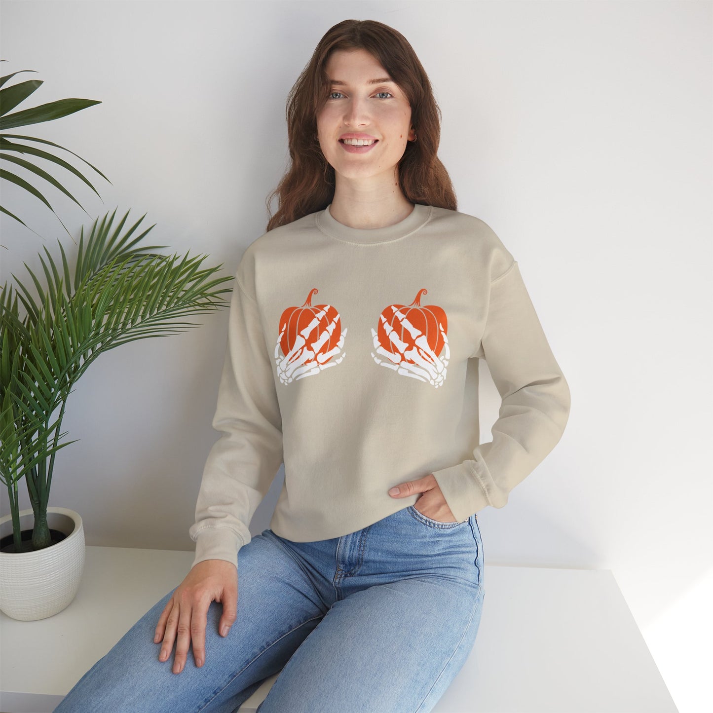 Pumpkin Grab Unisex Crewneck