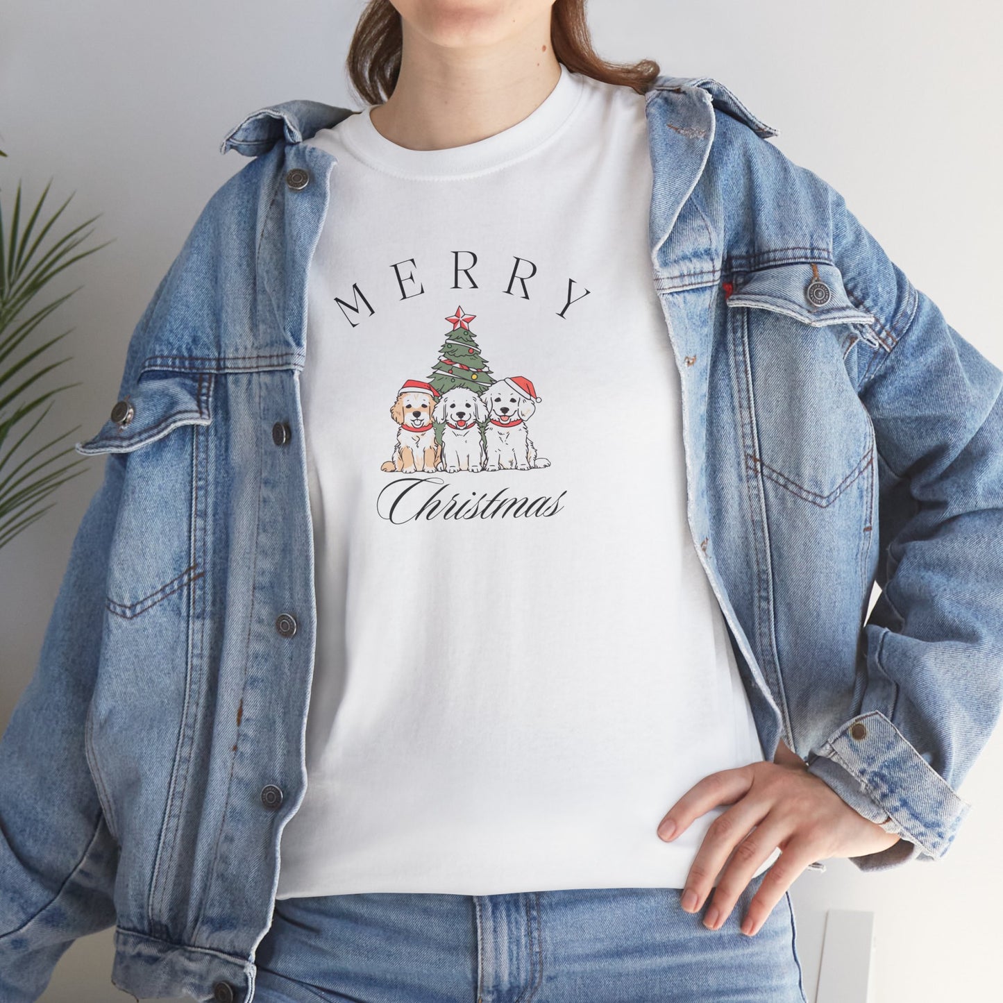 Merry Christmas Puppies Unisex Tee