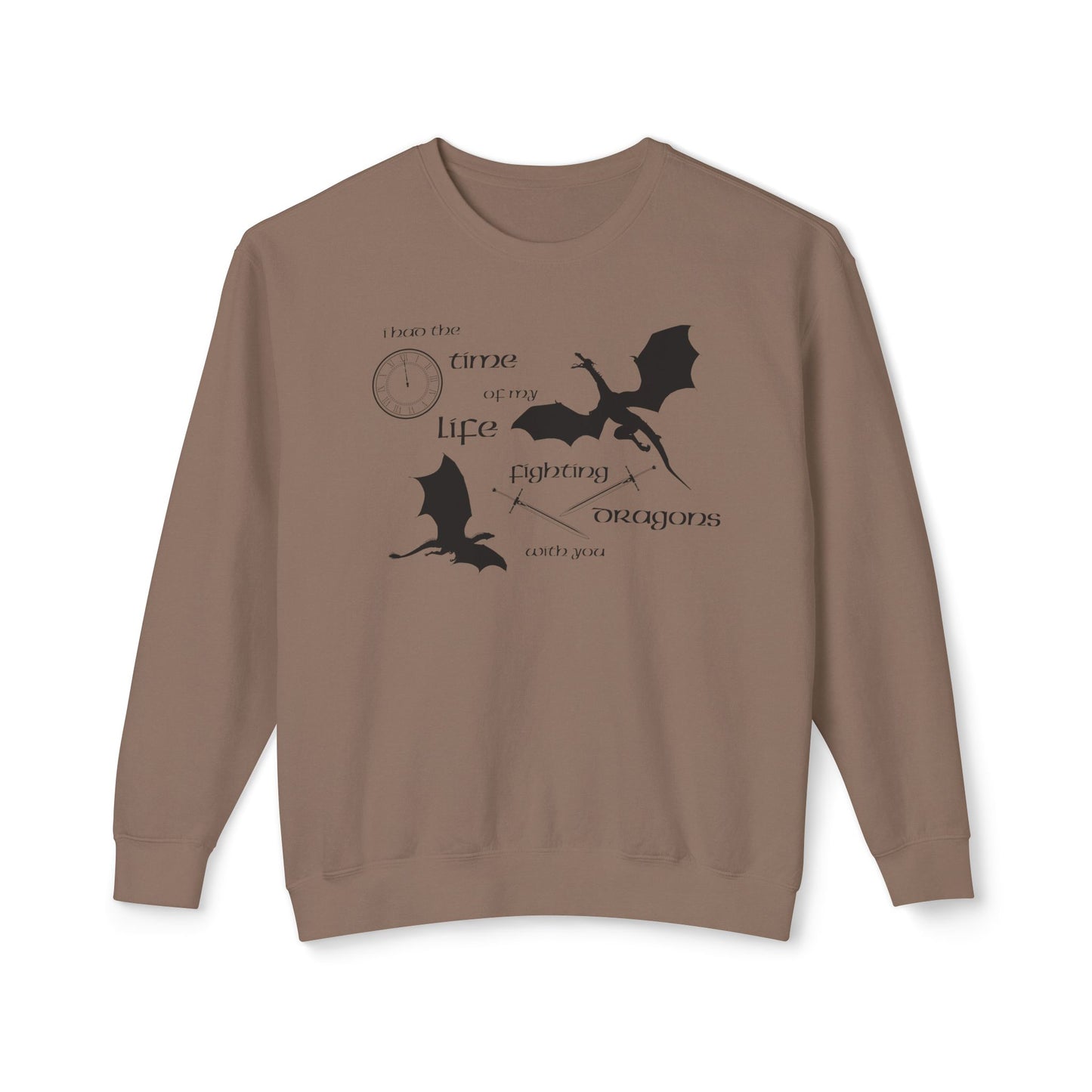 Fighting Dragons With You Comfort Colors Sweatshirt