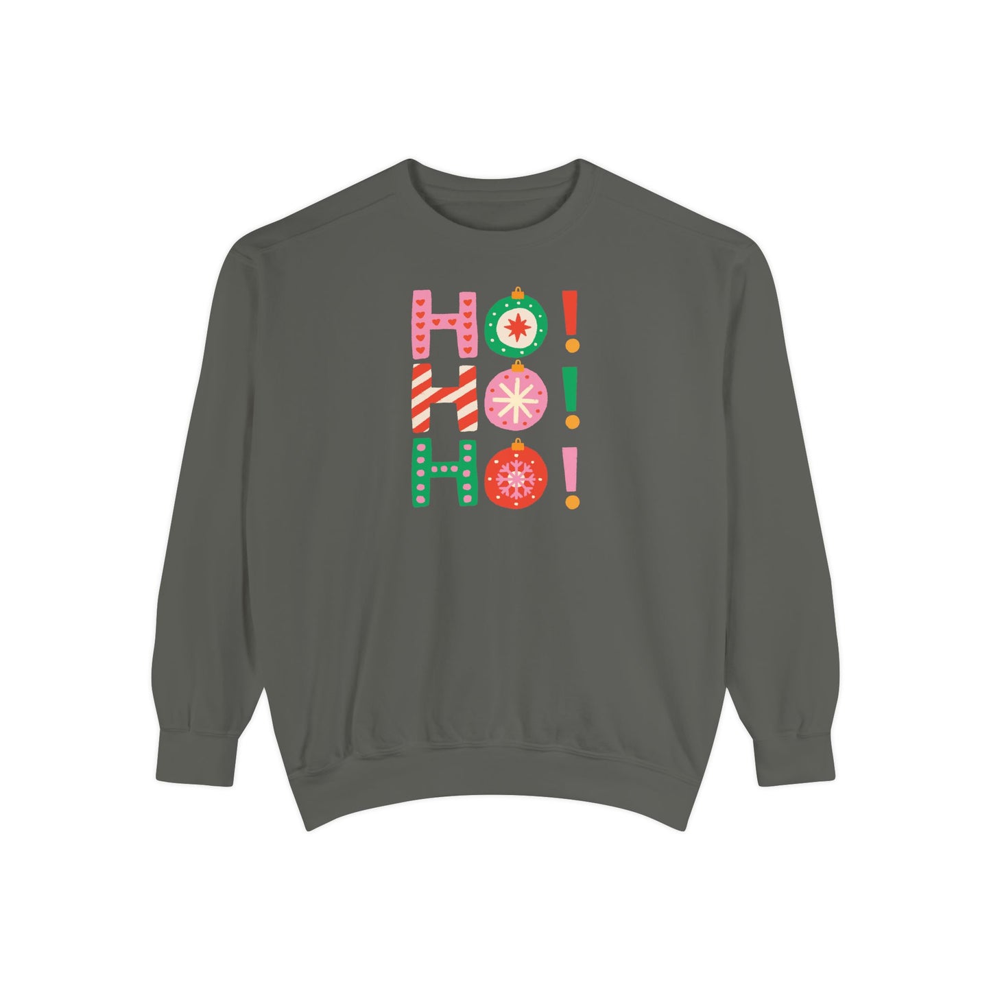 Ho Ho Ho Ornaments Comfort Colors Sweatshirt