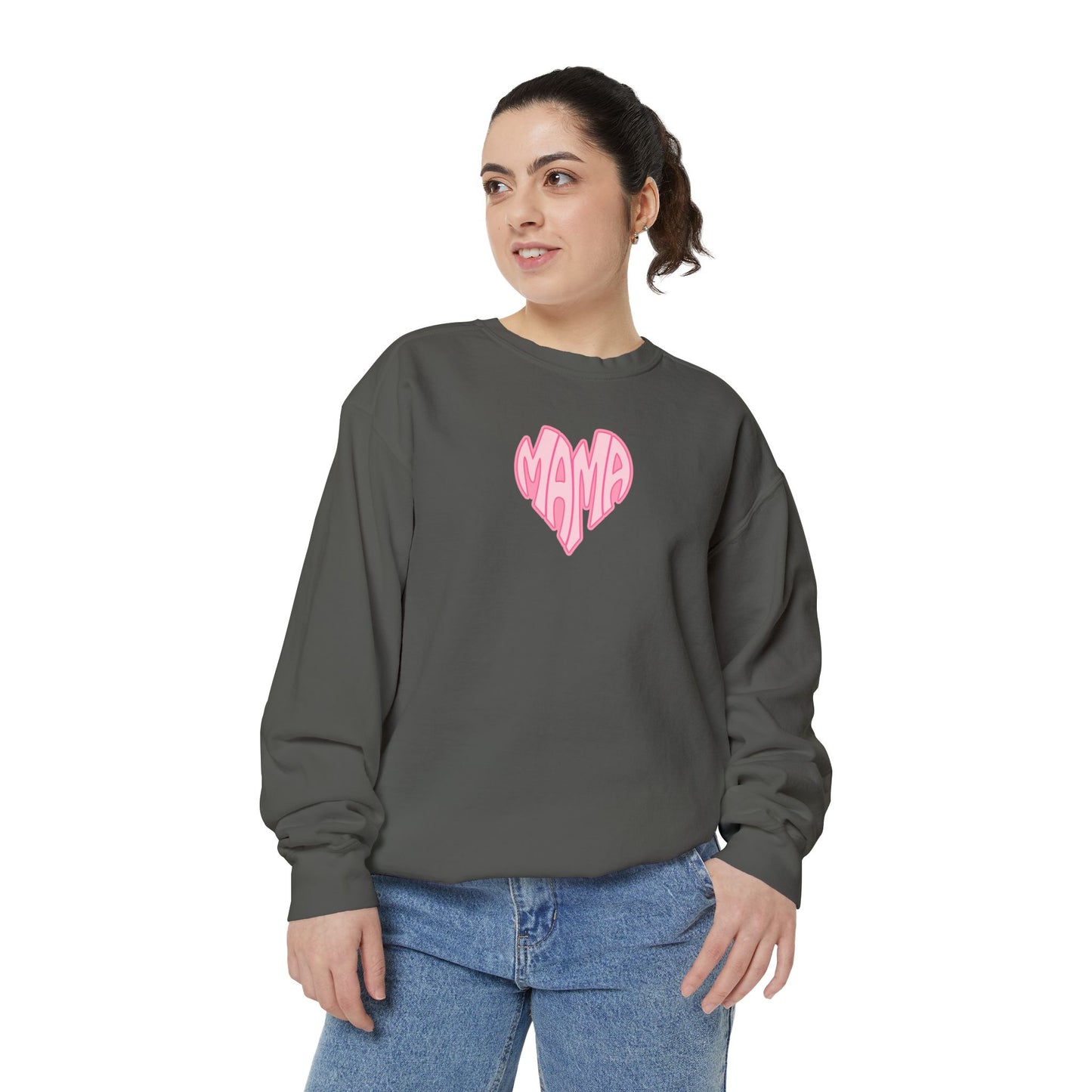 Mama Heart Comfort Colors Sweatshirt