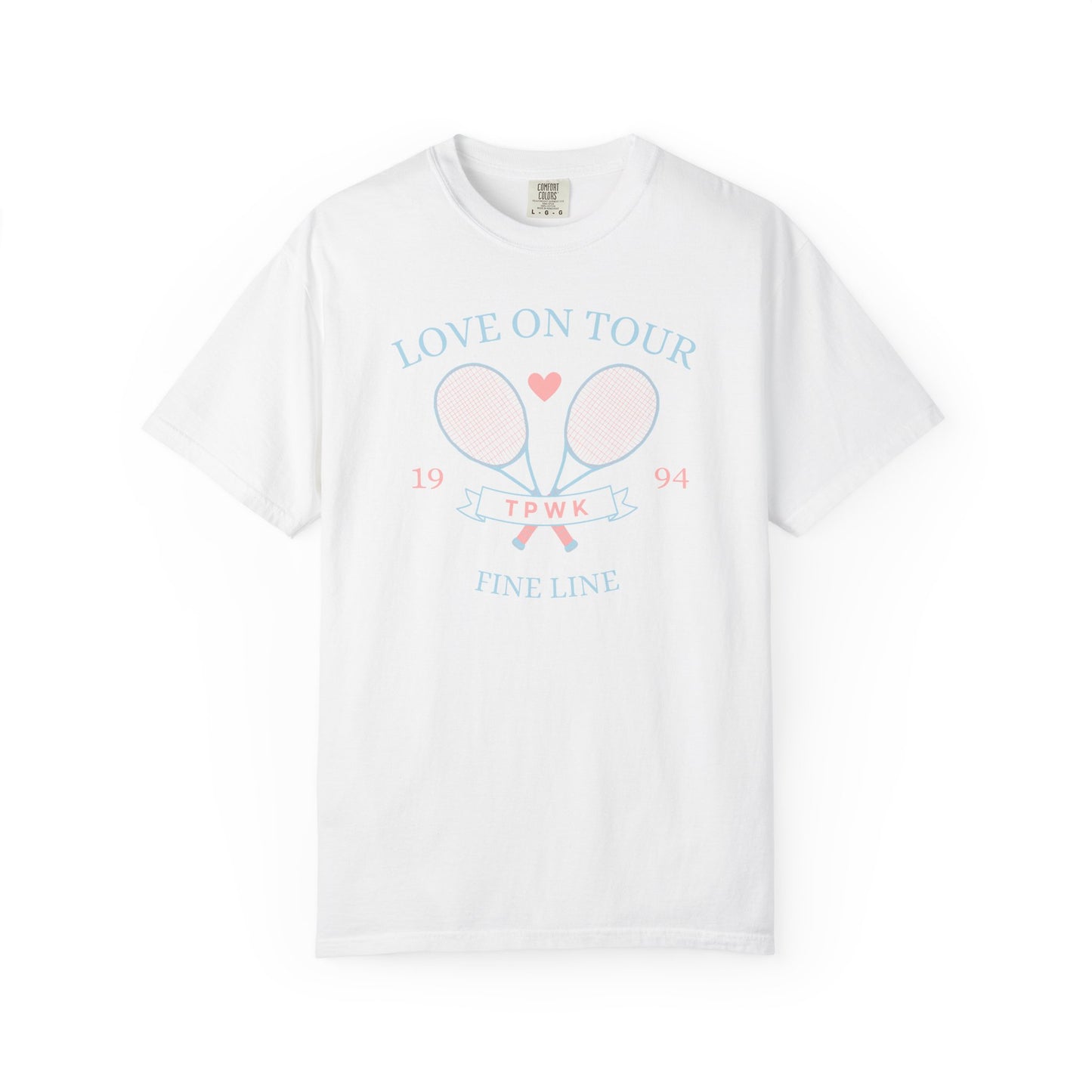 Love On Tour Tennis Club Comfort Colors Tee