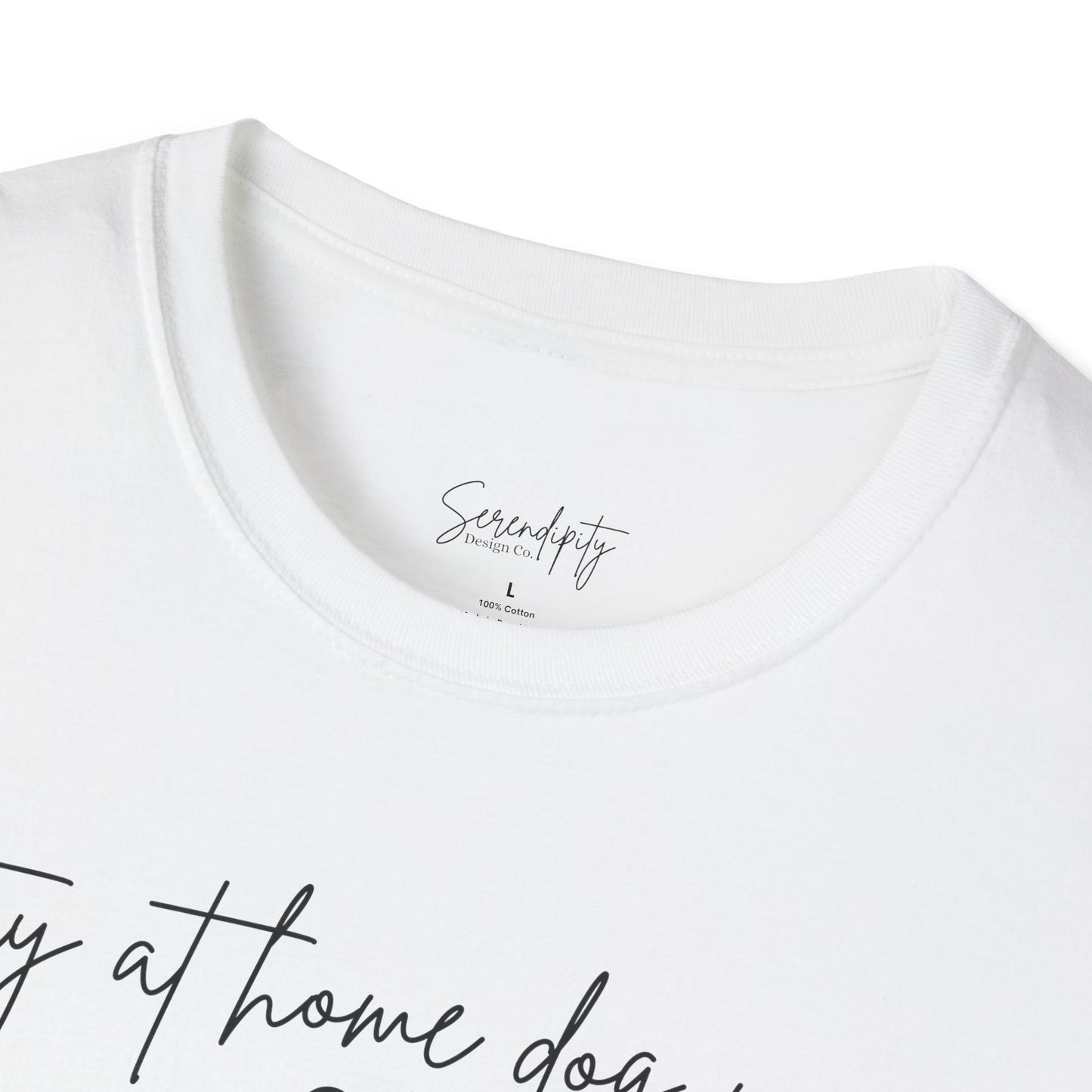 Stay At Home Dog Mom Soft Style Tee