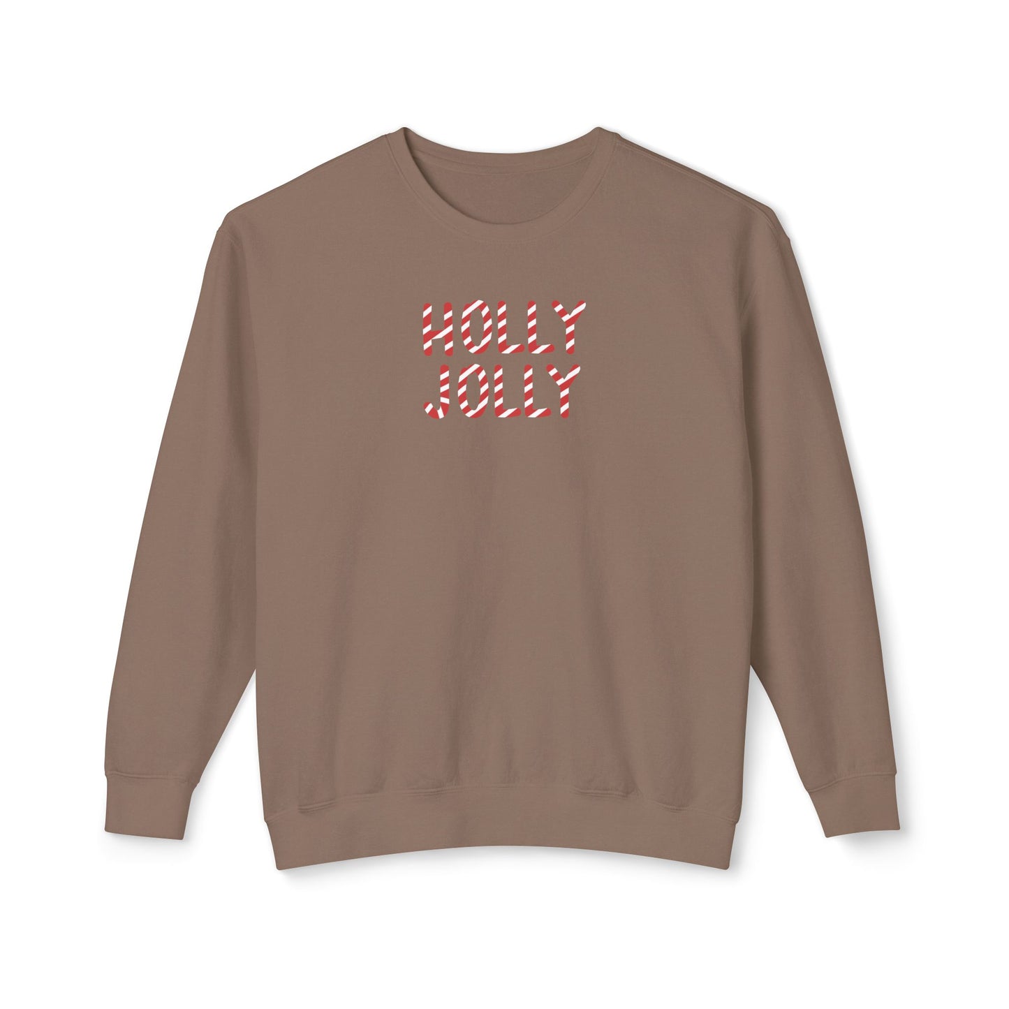 Holly Jolly Candy Cane Comfort Colors Sweatshirt
