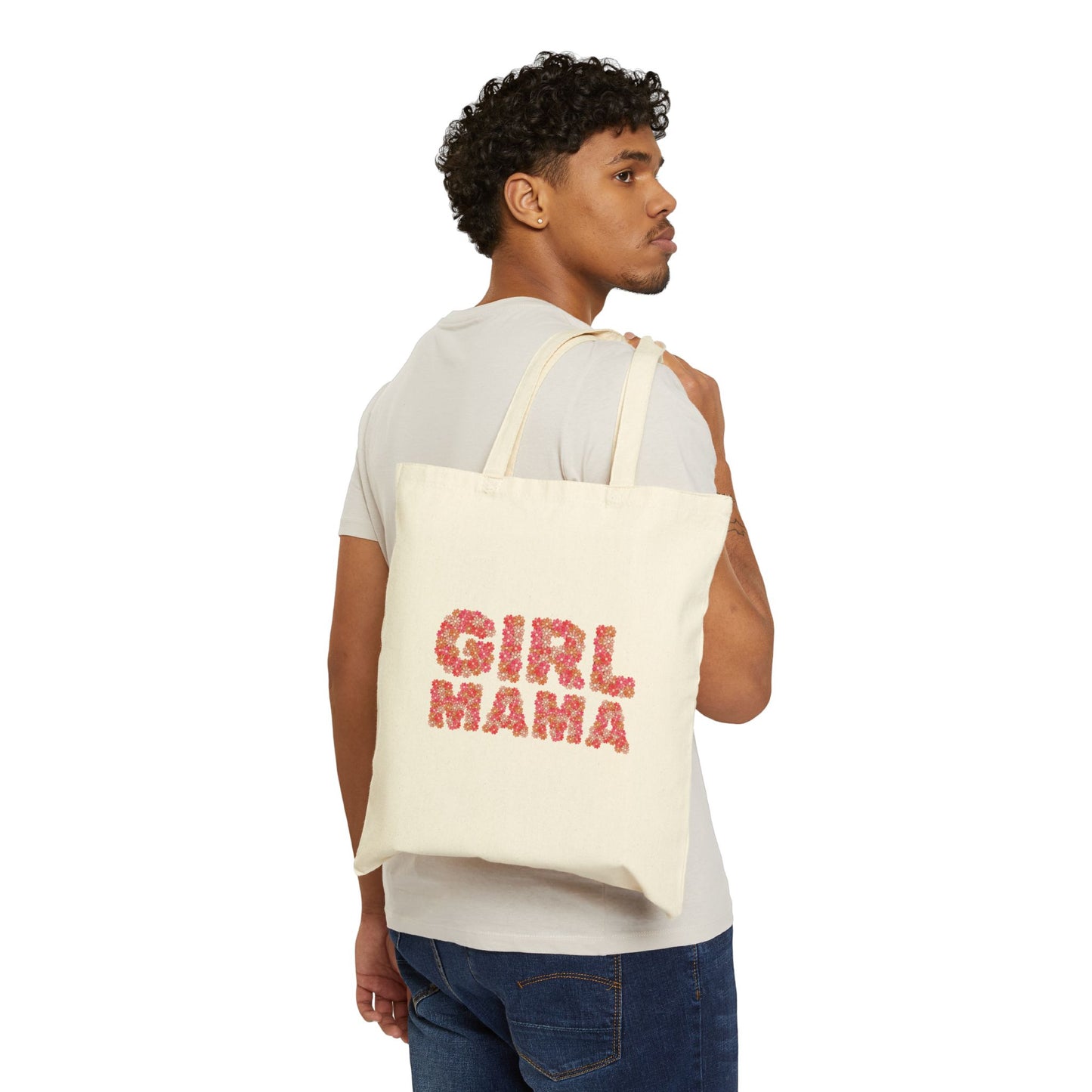 Girl Mama Floral Tote Bag