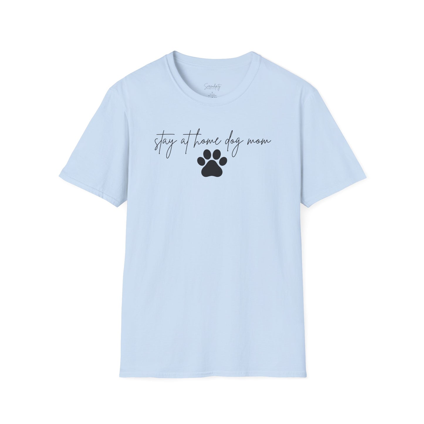 Stay At Home Dog Mom Soft Style Tee