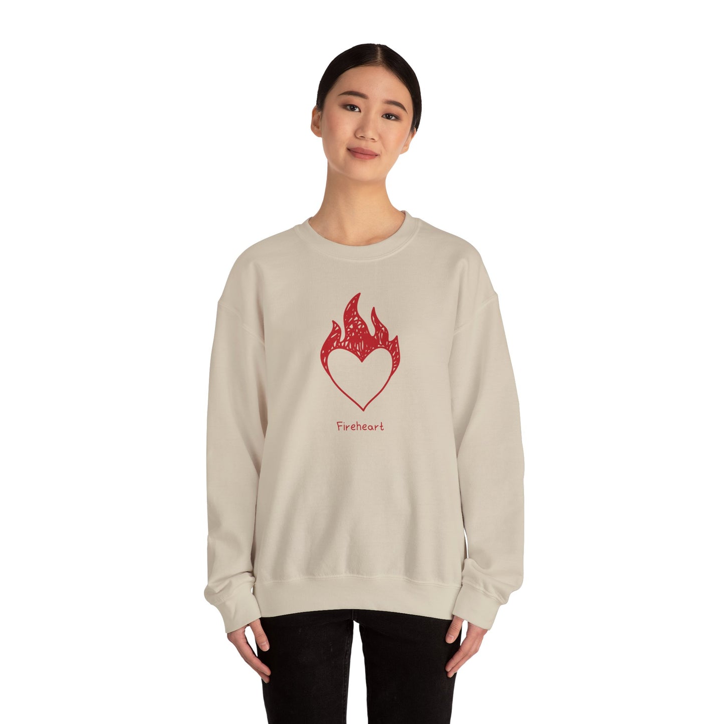 Fireheart Hand-drawn Crewneck Sweatshirt