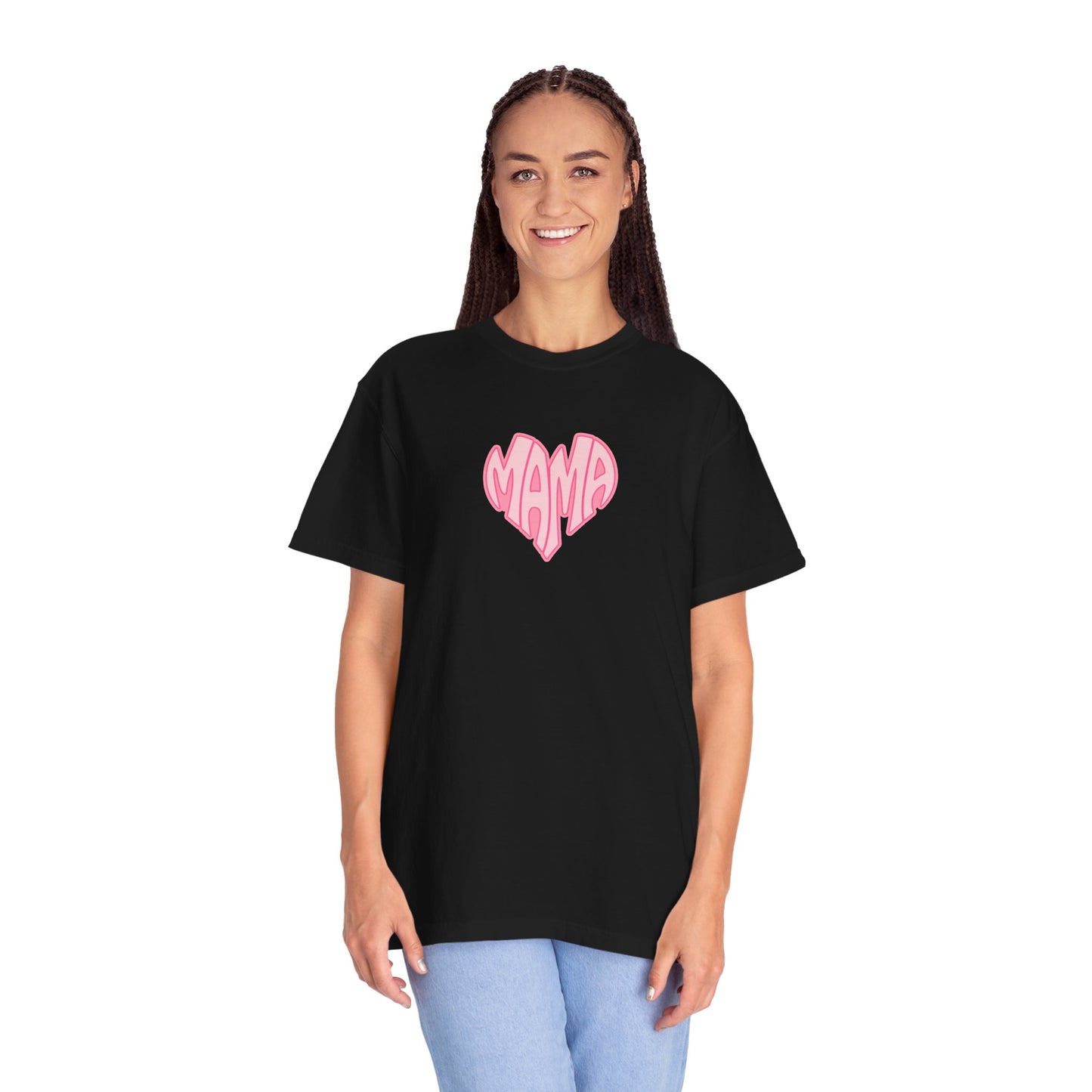 Mama Heart Comfort Colors Tee