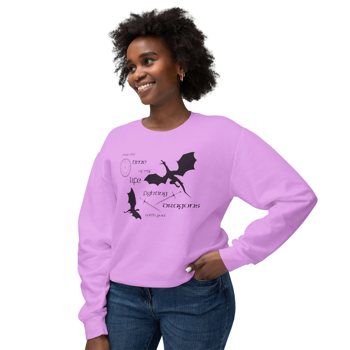 Fighting Dragons With You Comfort Colors Sweatshirt