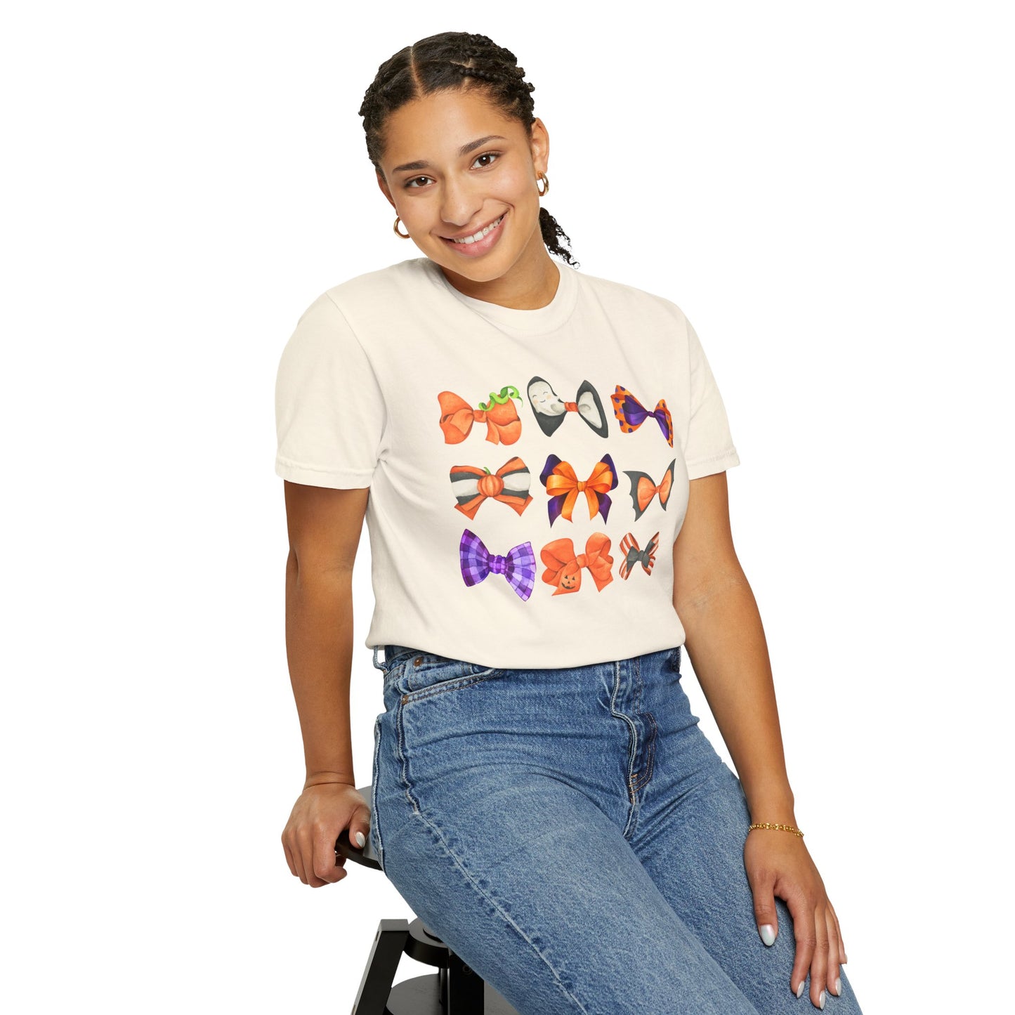 Halloween Bows Comfort Colors Tee