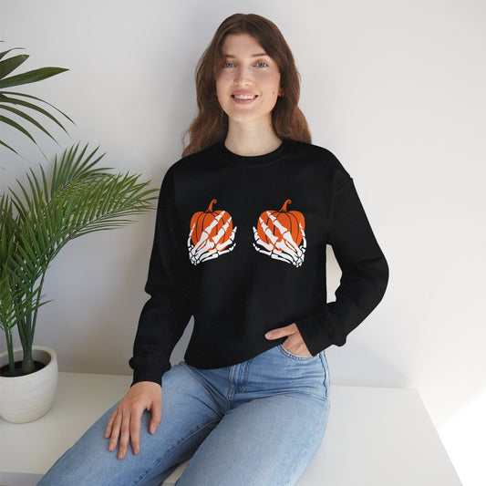 Pumpkin Grab Crewneck Sweatshirt