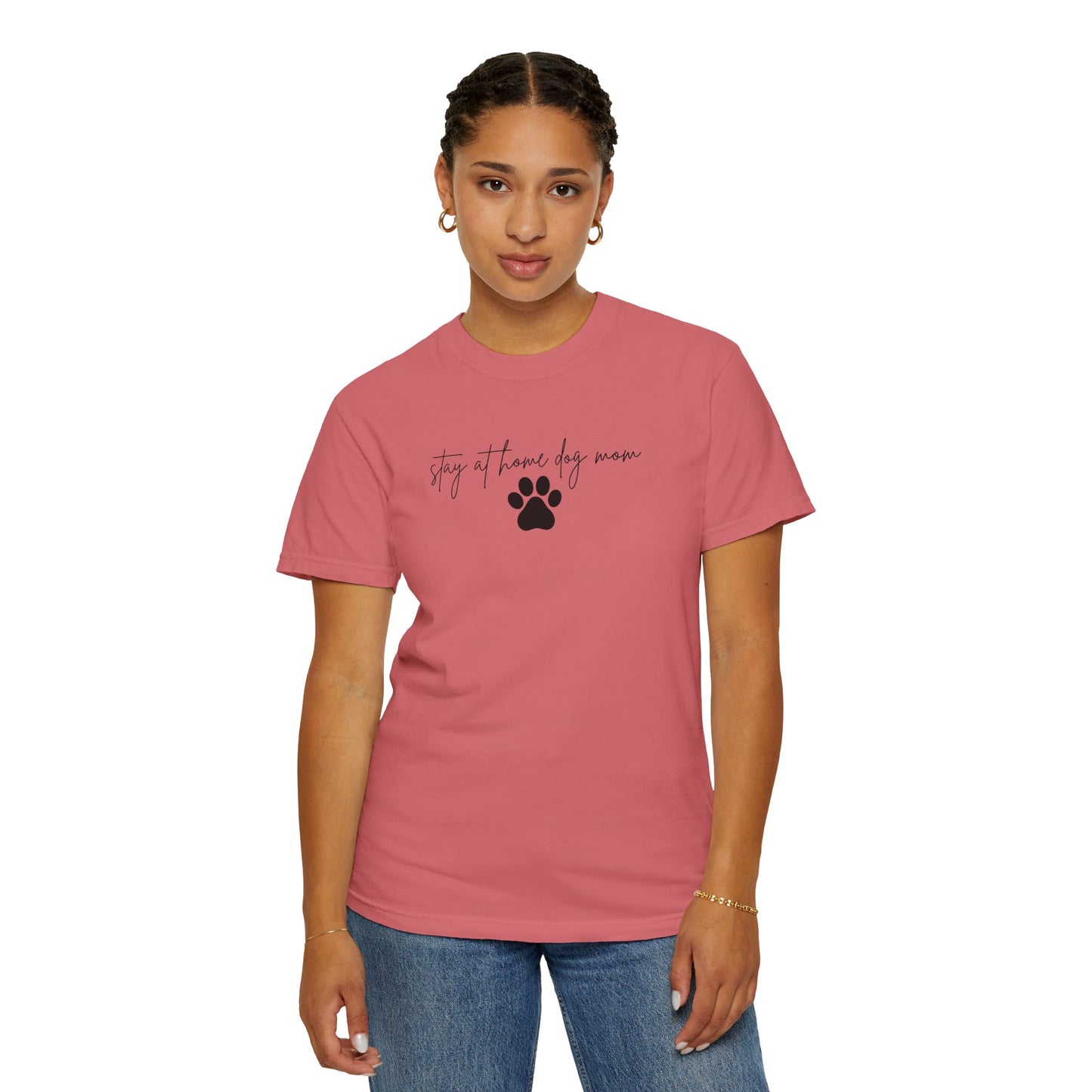 Stay at Home Dog Mom Comfort Colors Tee