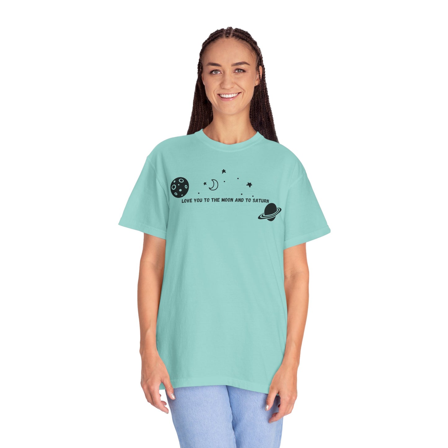 Love You to the Moon and to Saturn Comfort Colors Tee
