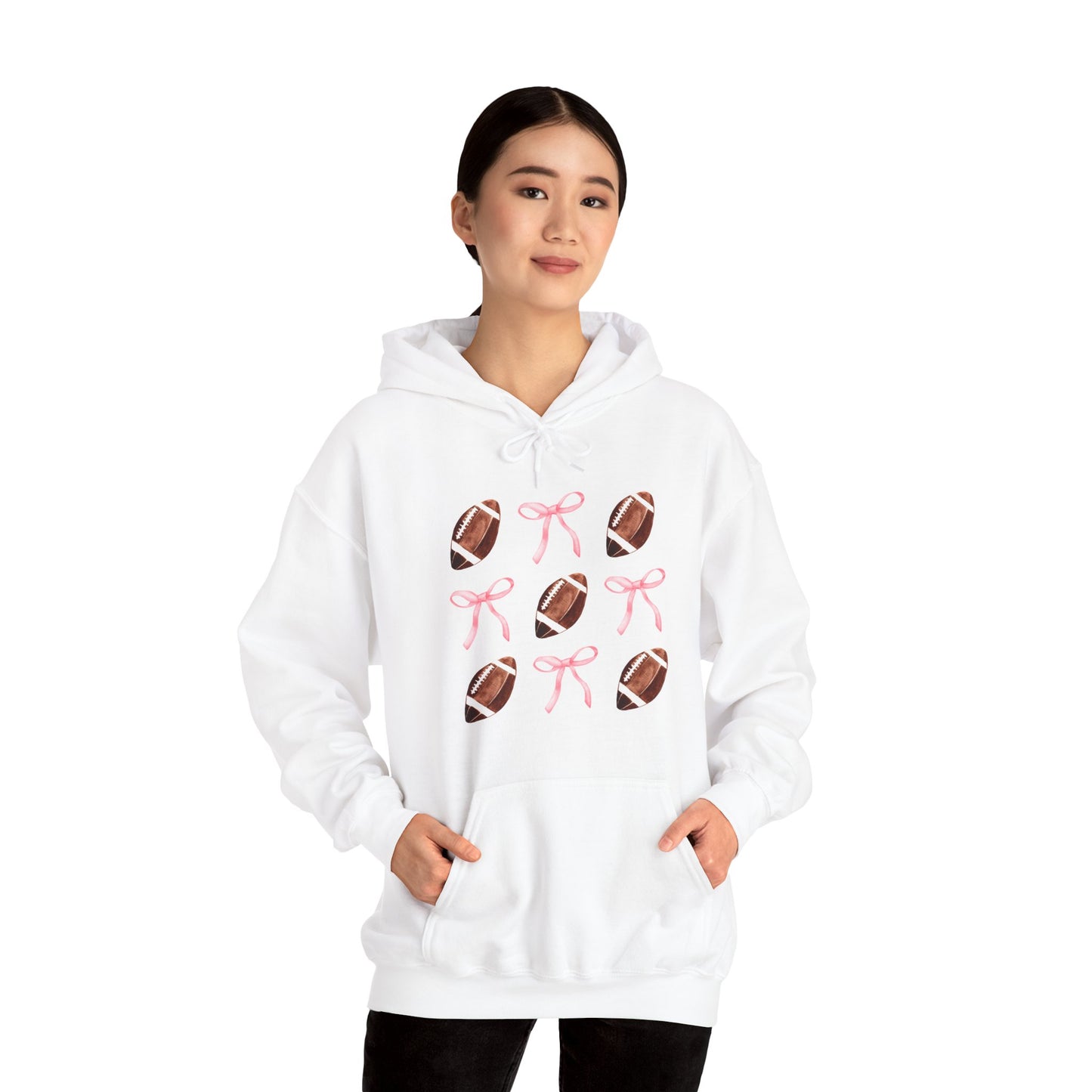 Football Bows Unisex Hoodie