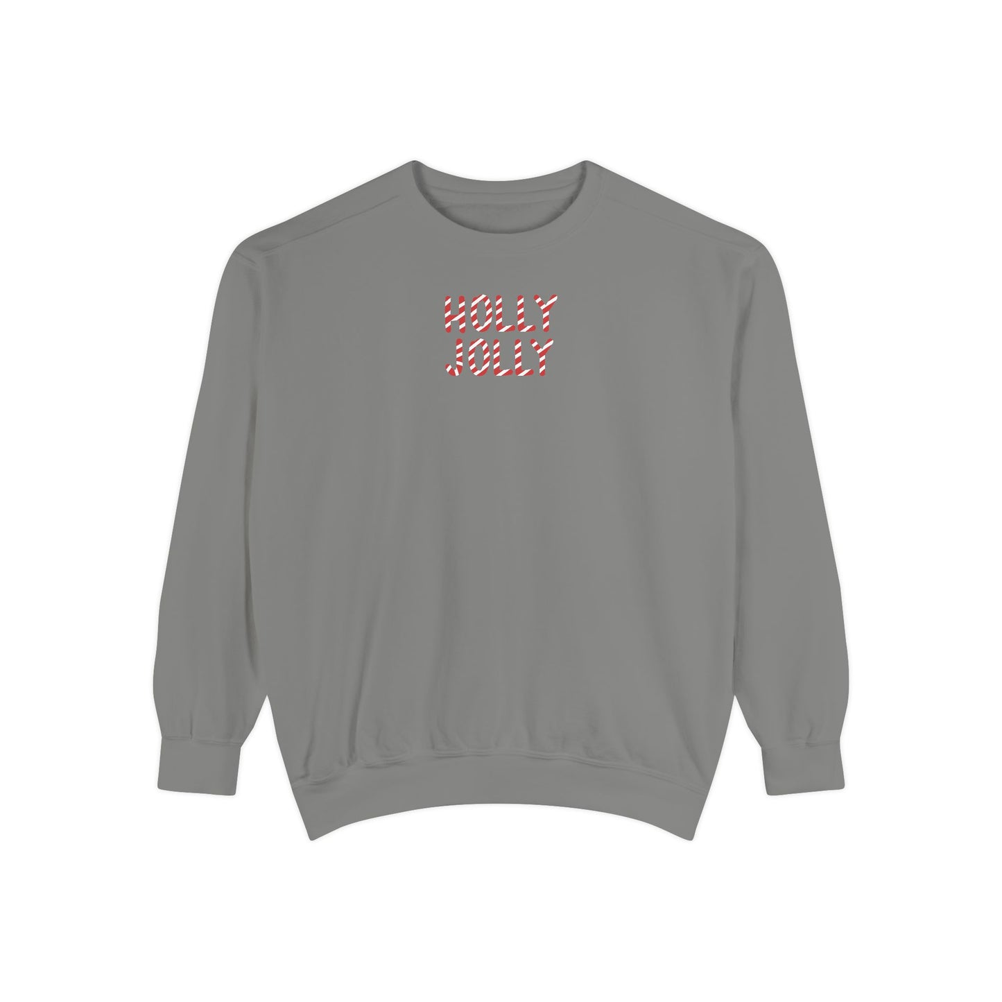 Holly Jolly Candy Cane Comfort Colors Sweatshirt