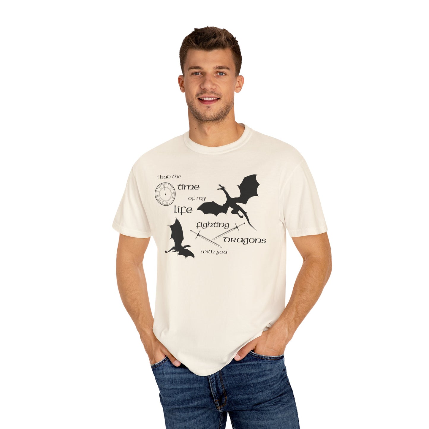 Fighting Dragons With You Comfort Colors Tee